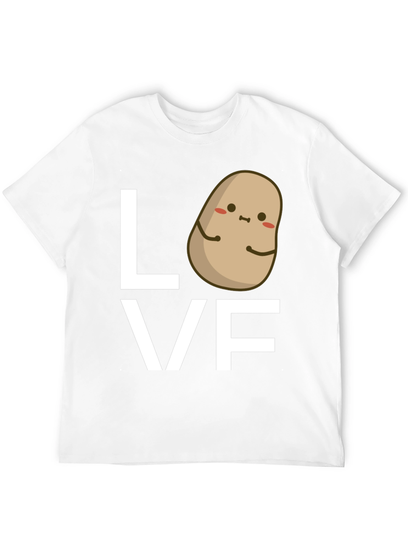 Potato Love Graphic Tee - Black Cotton T-Shirt