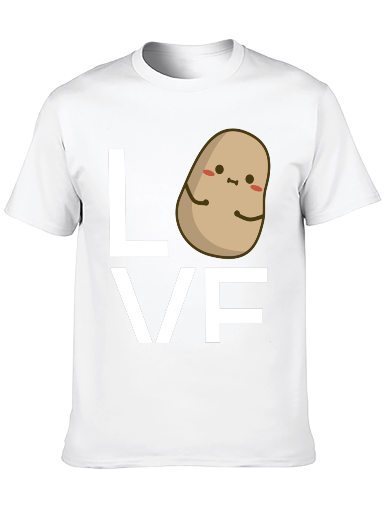 Potato Love Graphic Tee - Black Cotton T-Shirt