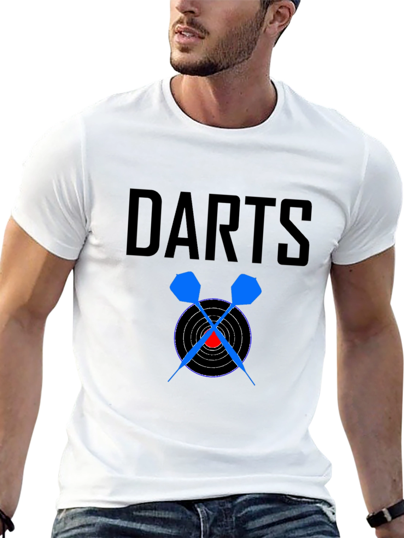 Darts Graphic Tee - Bullseye Design