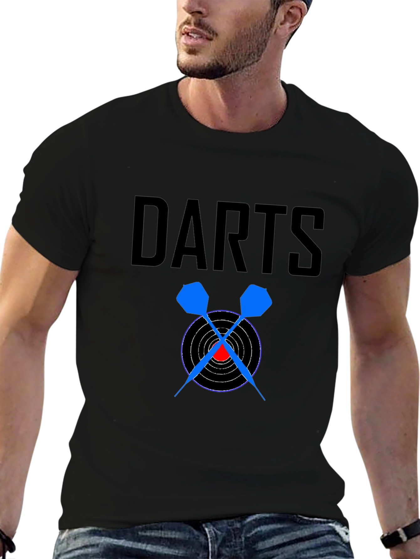 Darts Graphic Tee - Bullseye Design