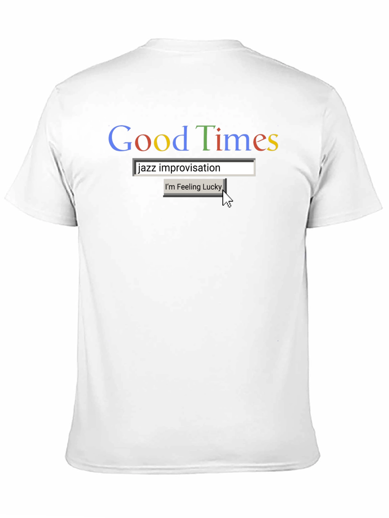 Good Times Jazz Improv Google Style Black T-Shirt