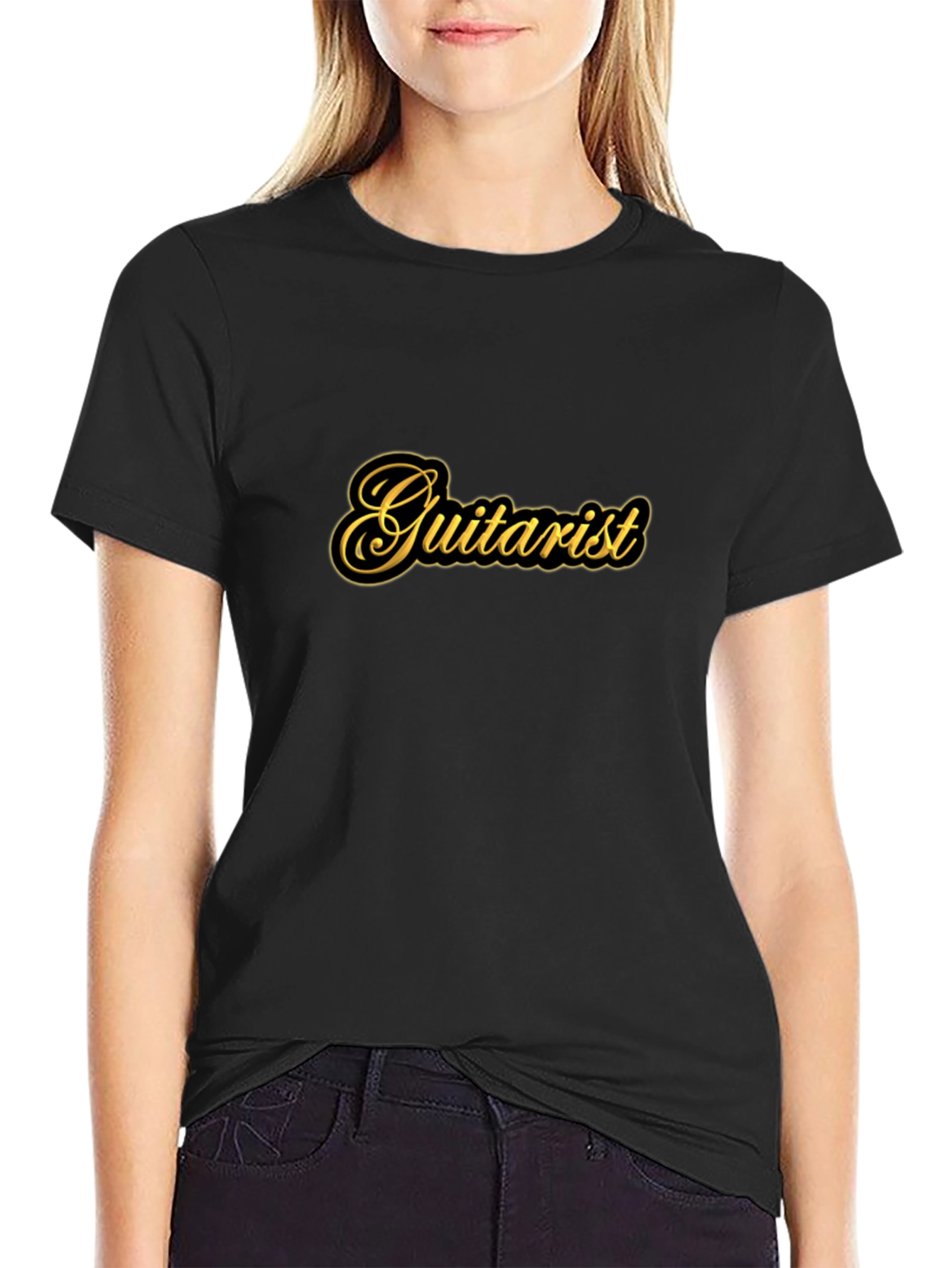 Guitarist Black T-Shirt - Music Lover Tee