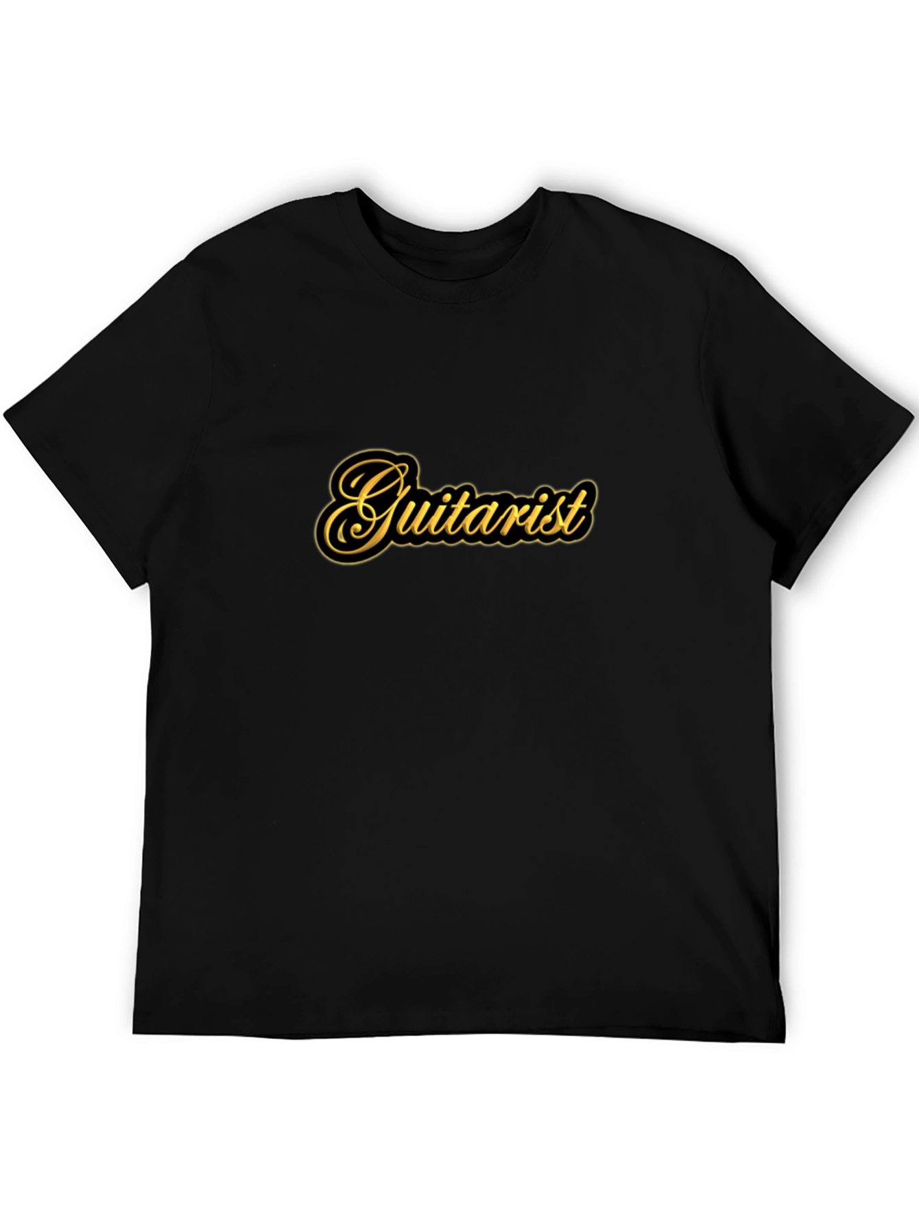 Guitarist Black T-Shirt - Music Lover Tee
