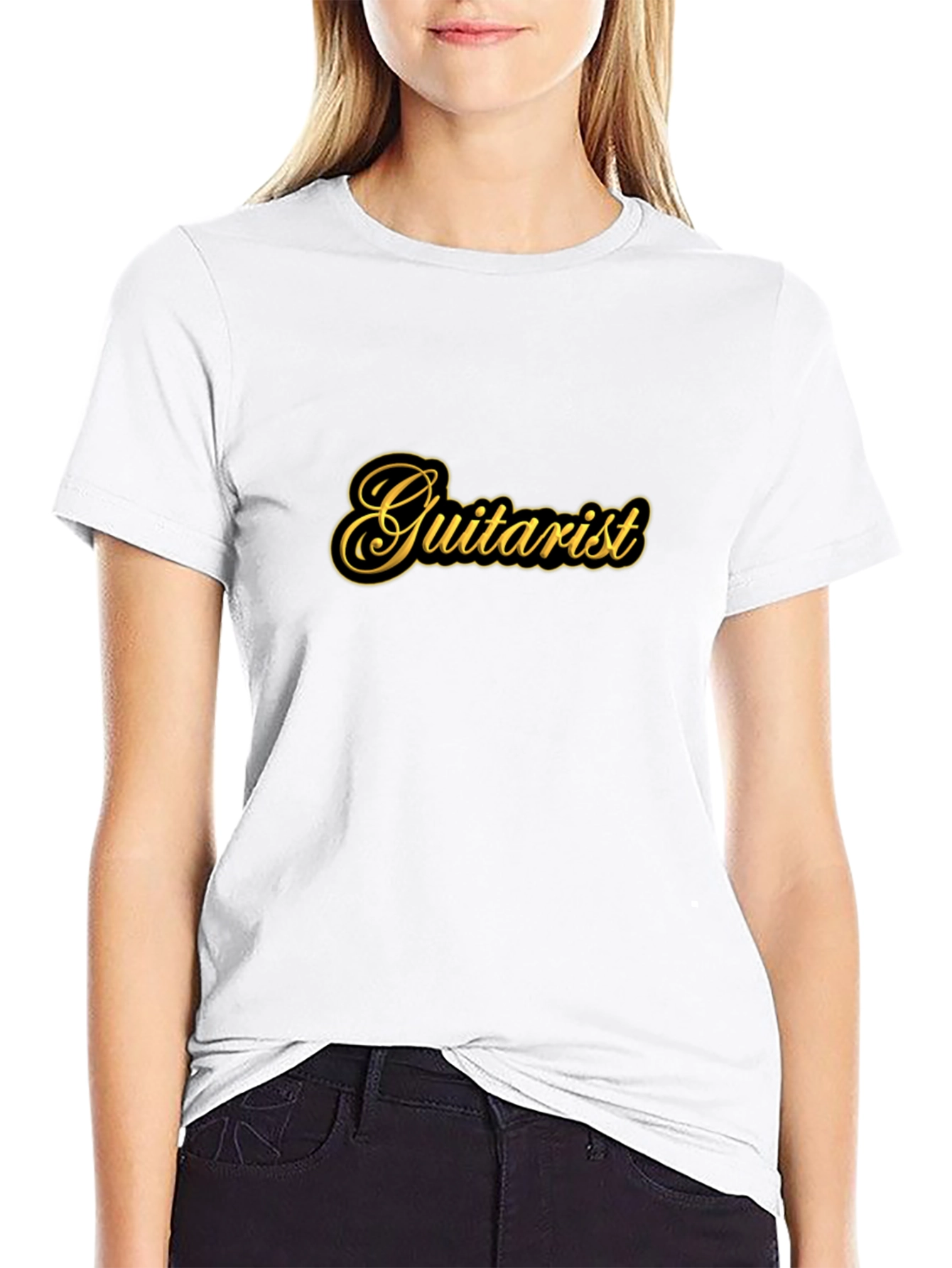 Guitarist Black T-Shirt - Music Lover Tee