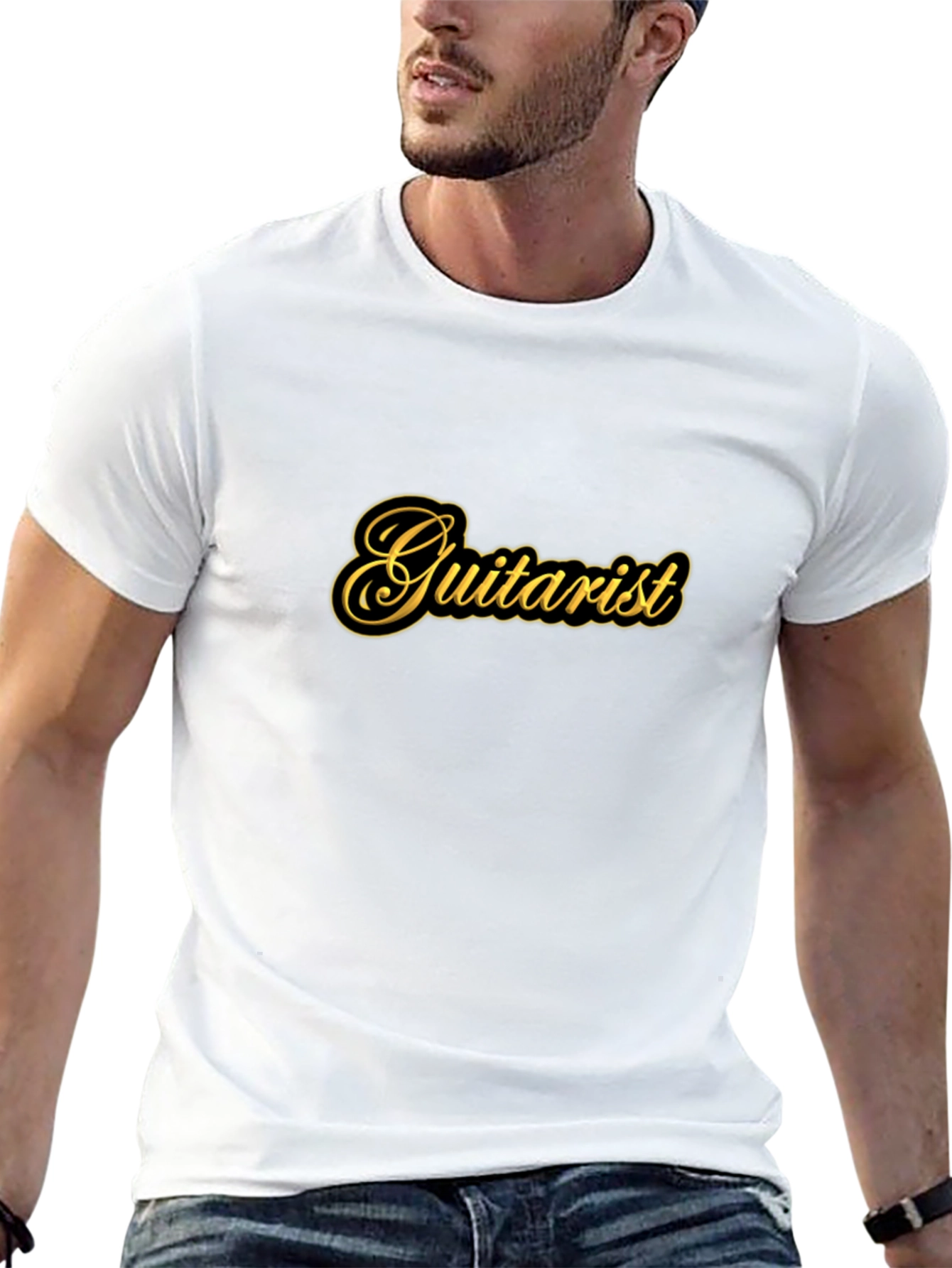 Guitarist Black T-Shirt - Music Lover Tee