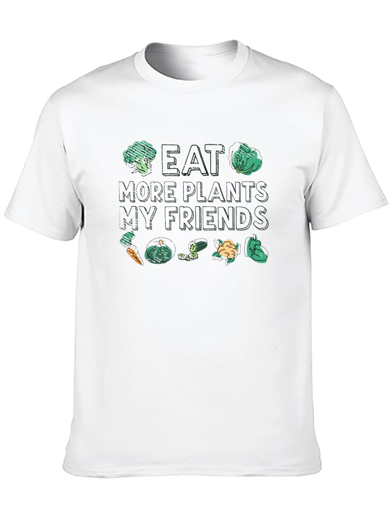 Eat Plants T-Shirt - Vegan Friendly Graphic Tee