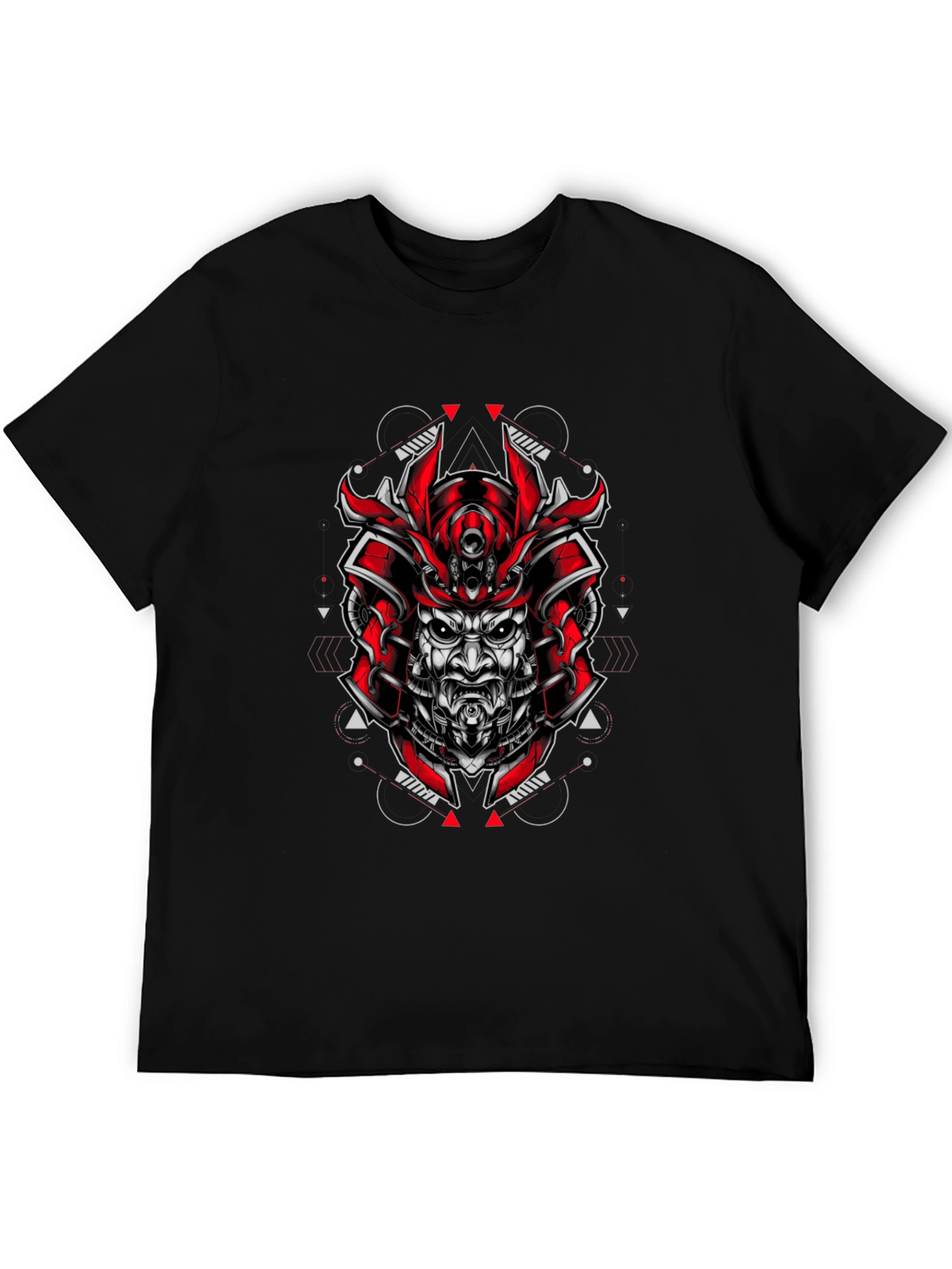Samurai Graphic T-Shirt - Red and Black Design