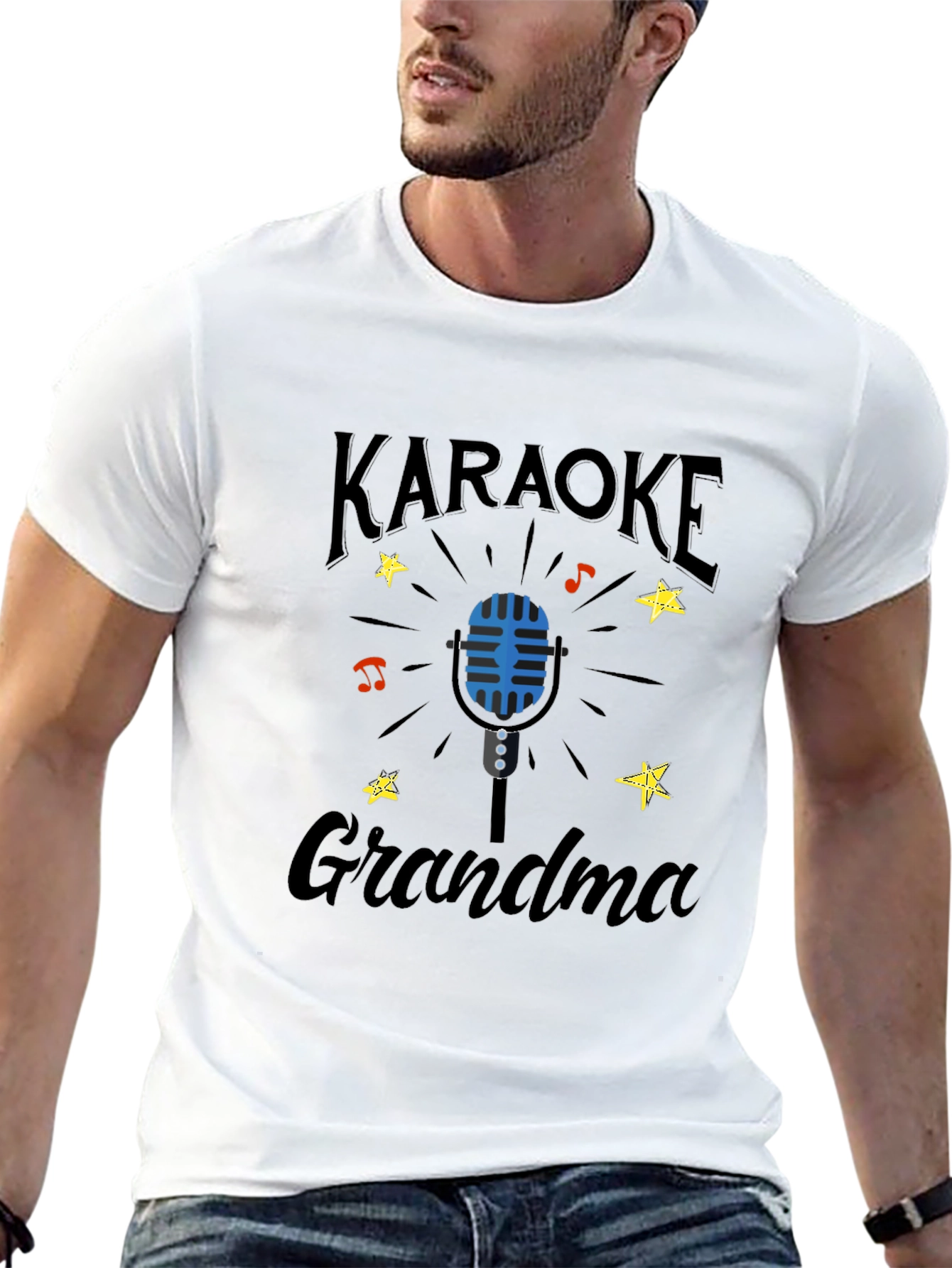 Karaoke Grandma T-Shirt - Black