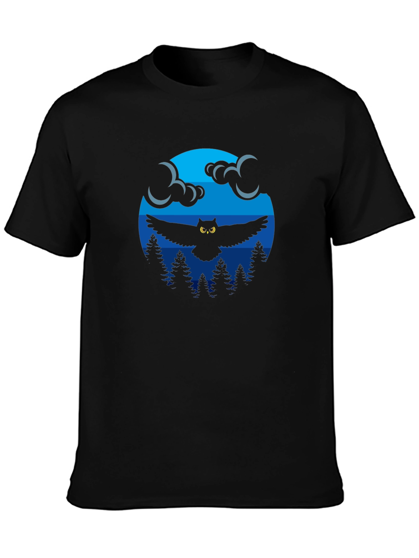 Owl in Moonlight Graphic T-Shirt