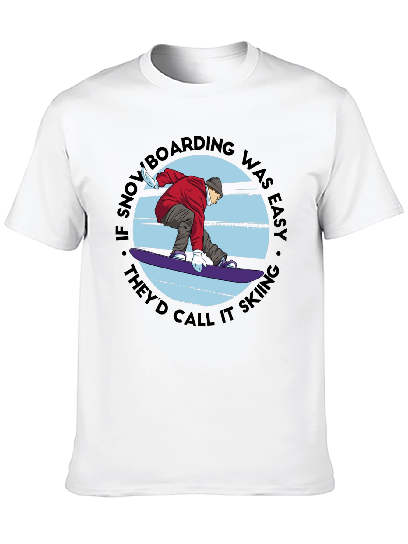 Snowboarding vs Skiing Graphic Tee