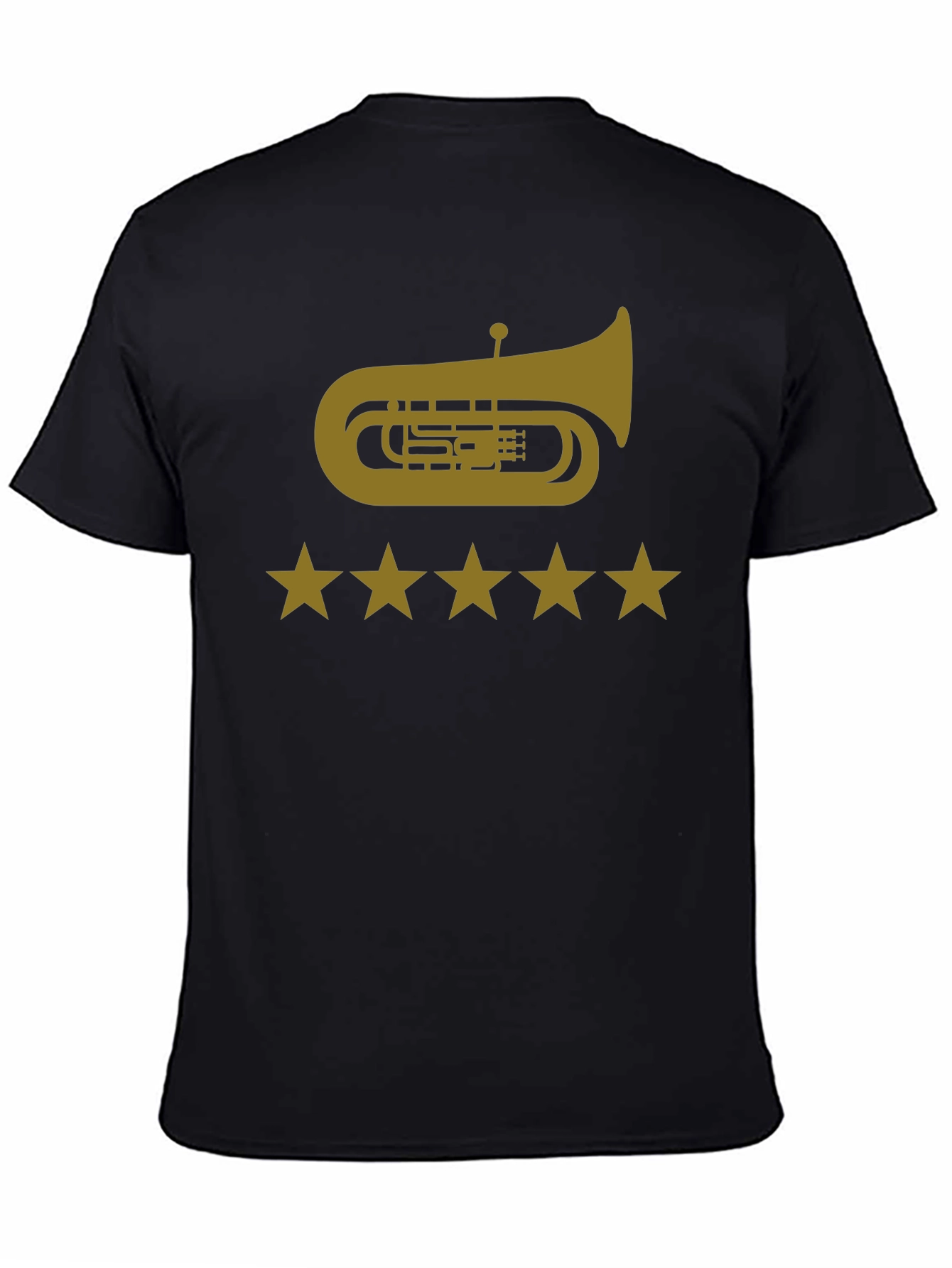 Tuba & Stars Graphic Tee - Music Lovers T-Shirt