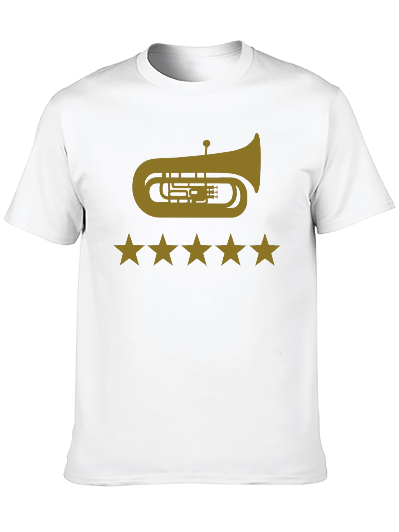 Tuba & Stars Graphic Tee - Music Lovers T-Shirt