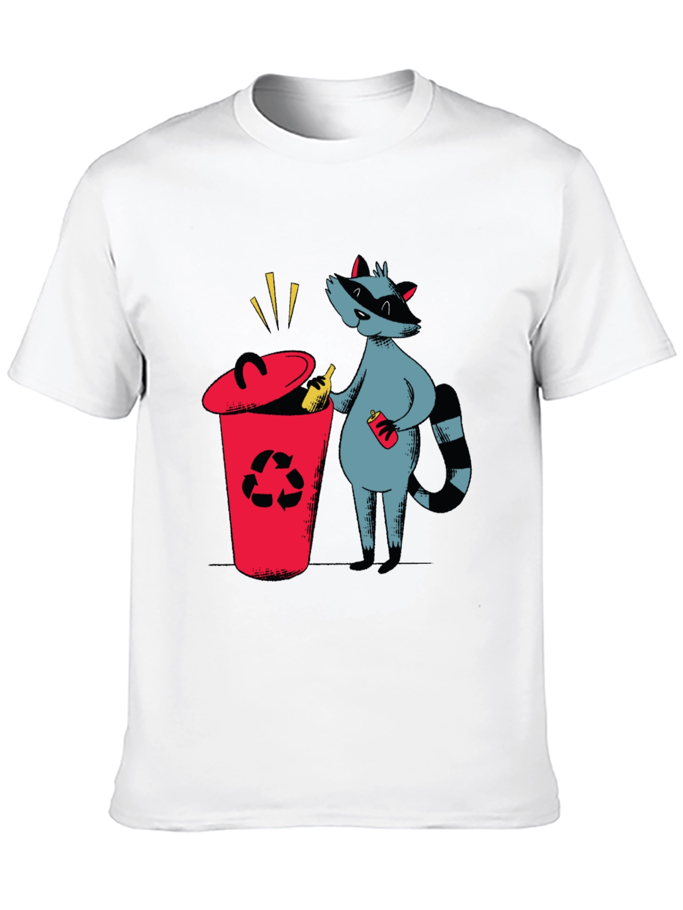 Recycle Raccoon T-Shirt - Earth Friendly Design