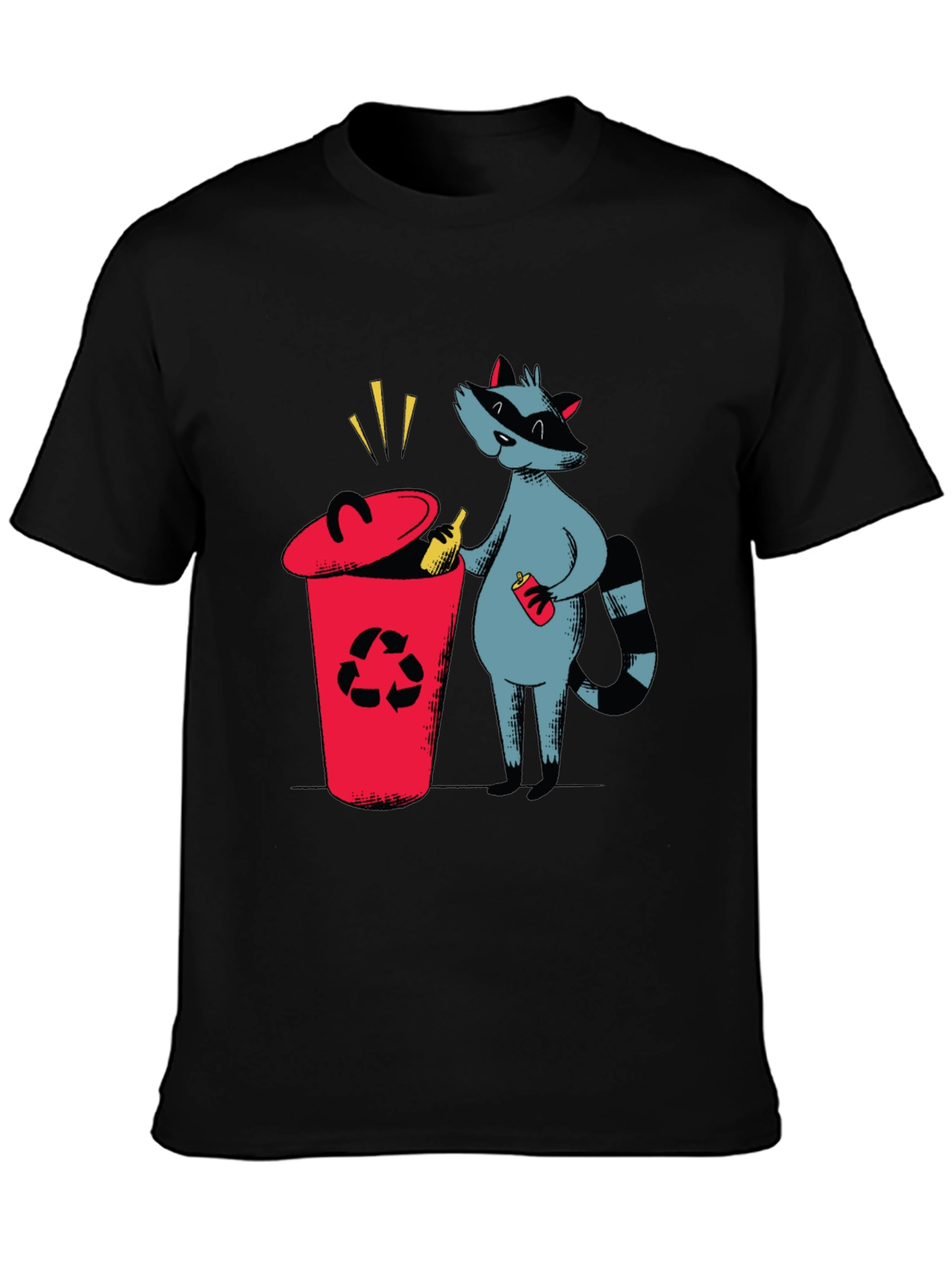 Recycle Raccoon T-Shirt - Earth Friendly Design