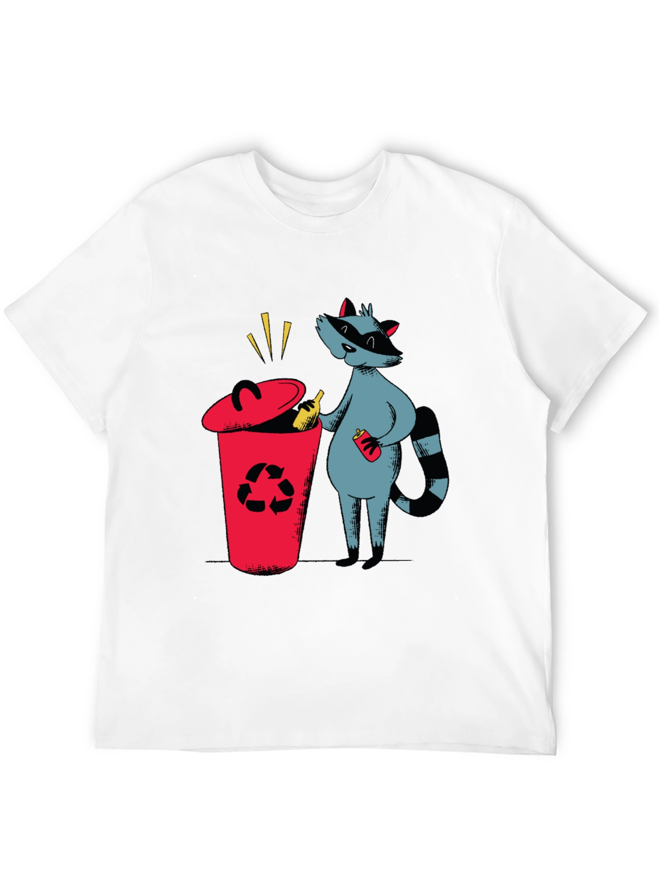 Recycle Raccoon T-Shirt - Earth Friendly Design