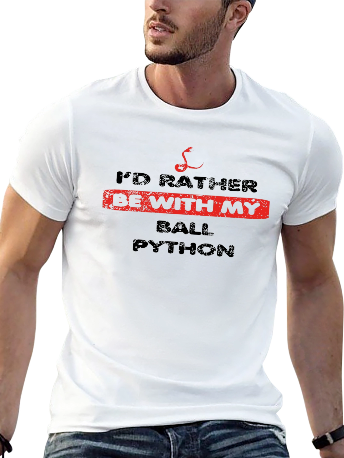 Ball Python Lover Black T-Shirt