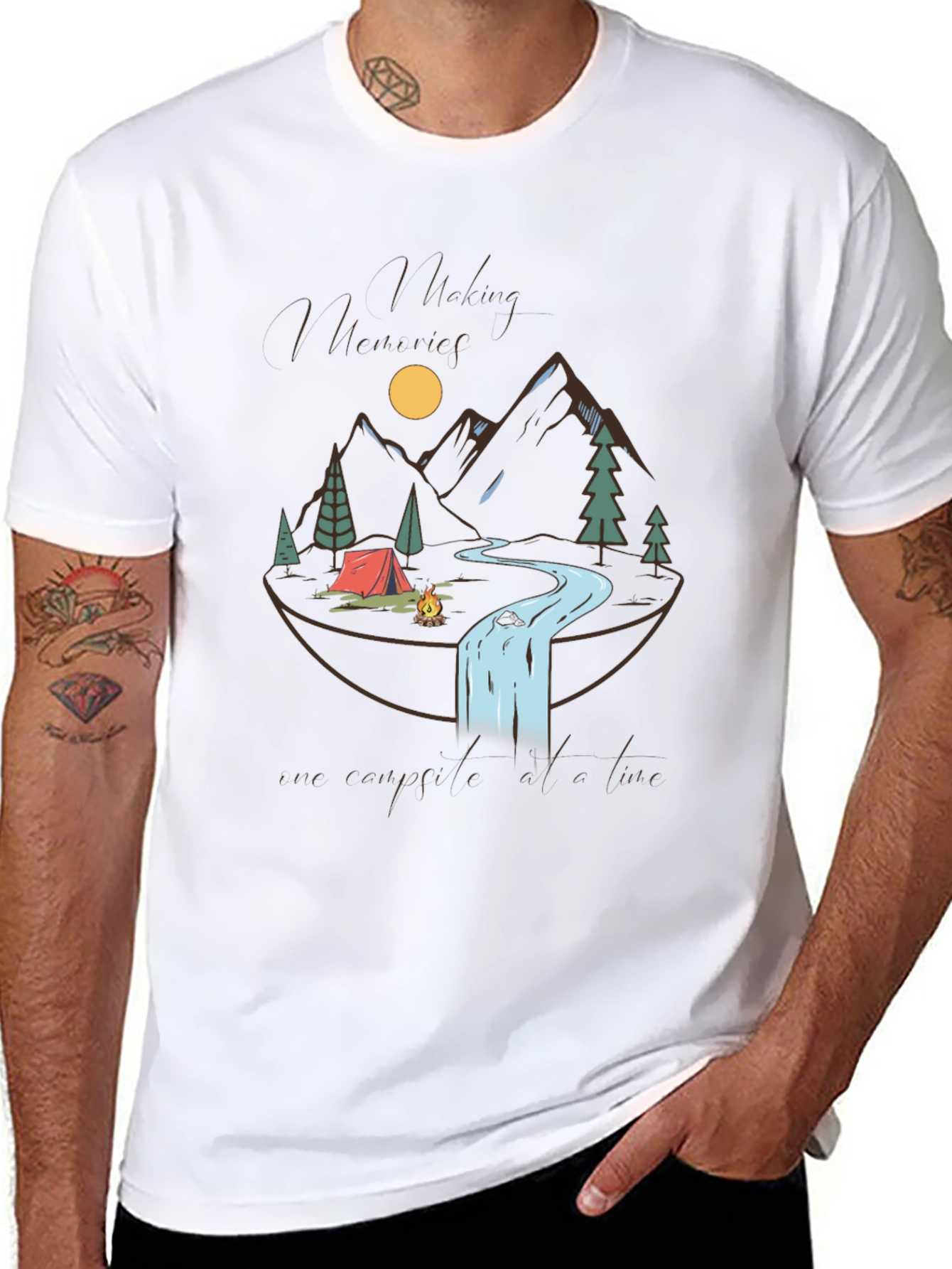 Hiking Memories Graphic Tee - Adventure Awaits!