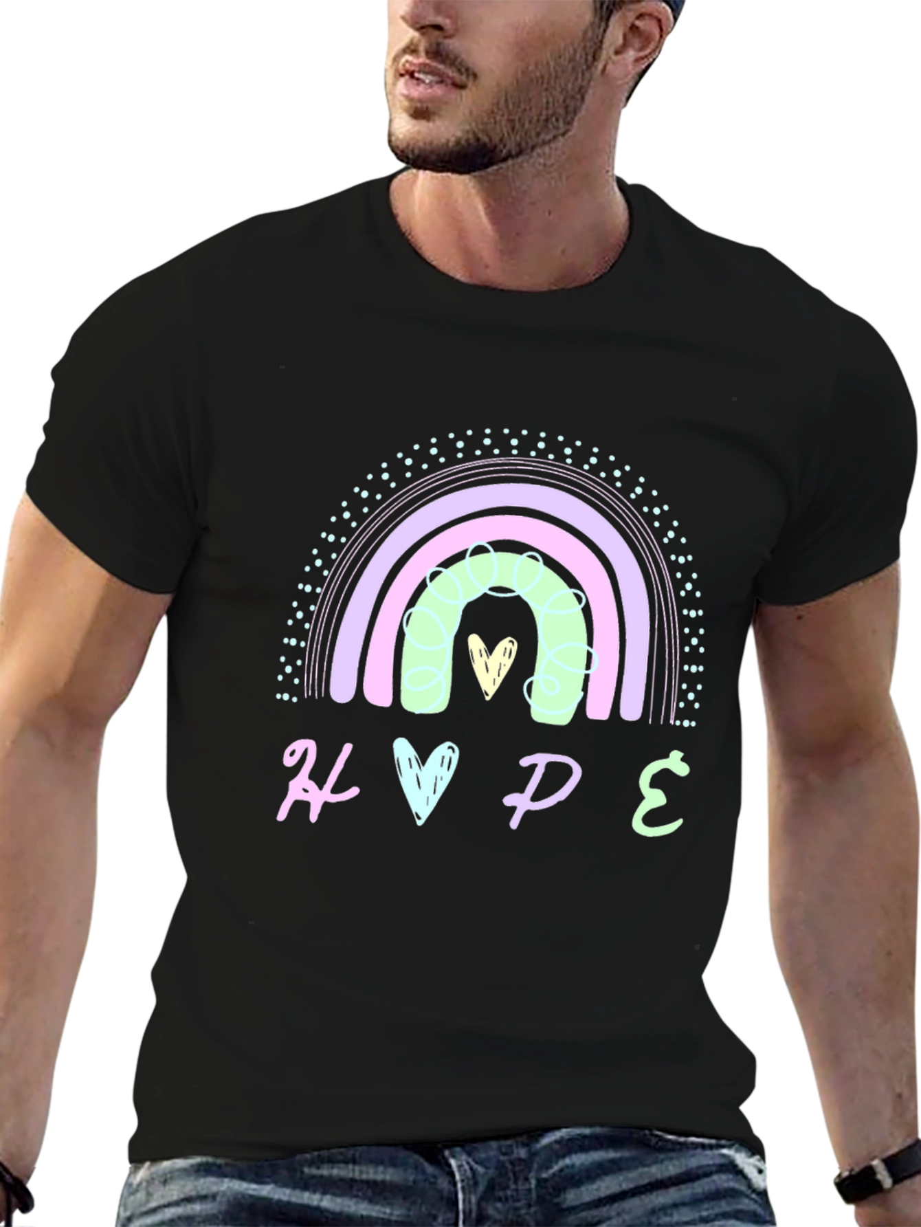 Hope Rainbow Graphic T-Shirt