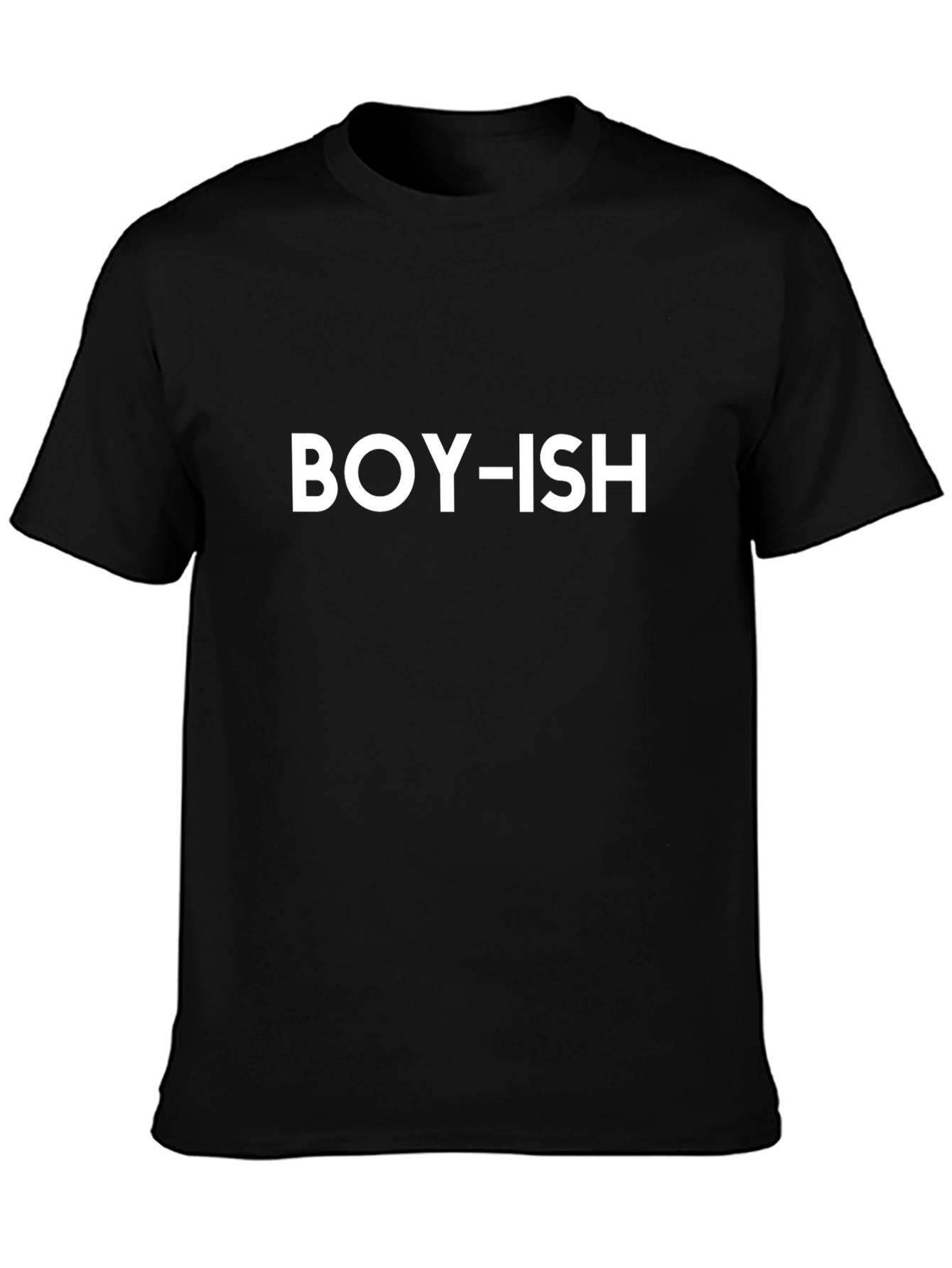 Boy-ish Black Graphic Tee