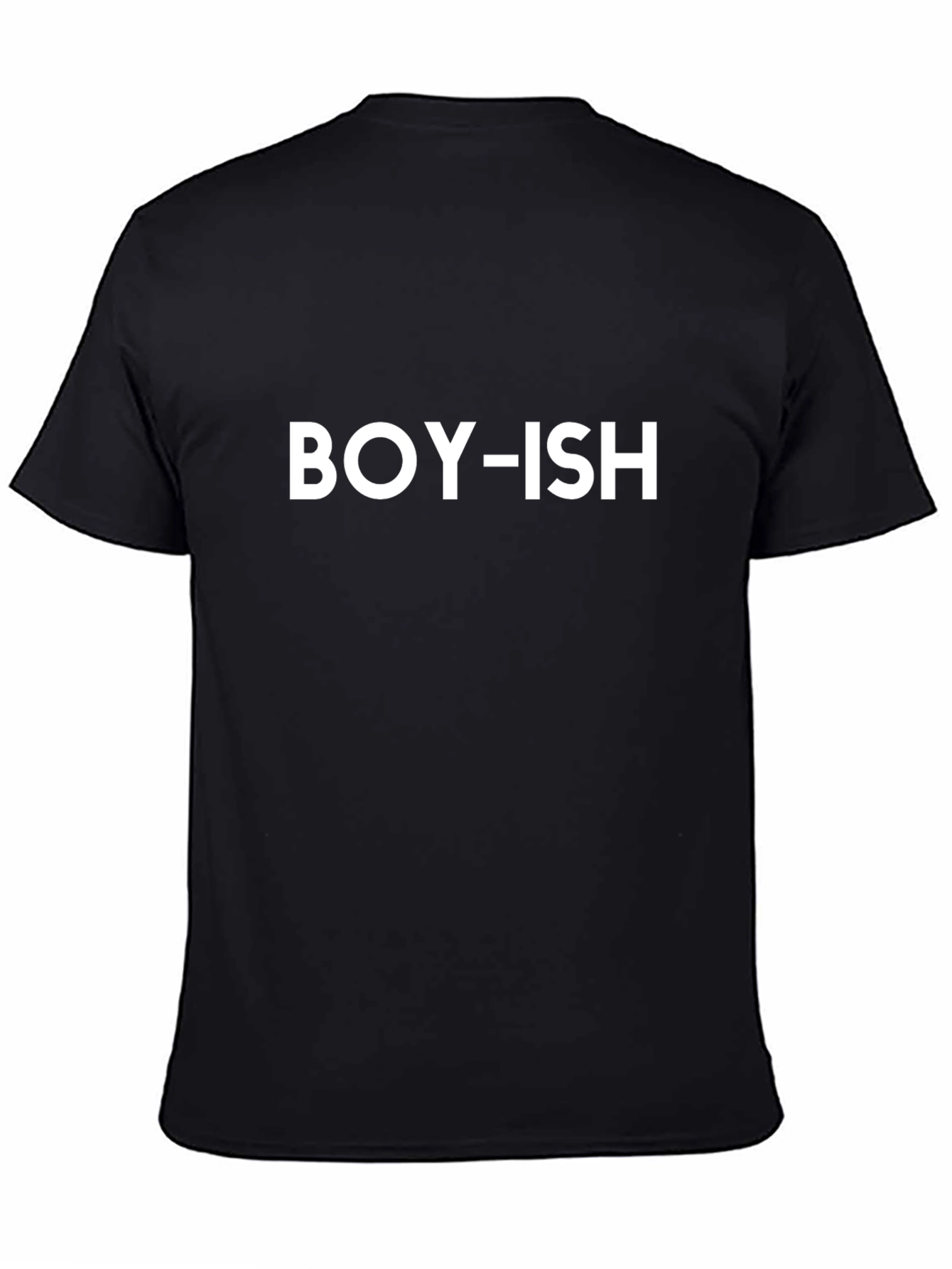 Boy-ish Black Graphic Tee