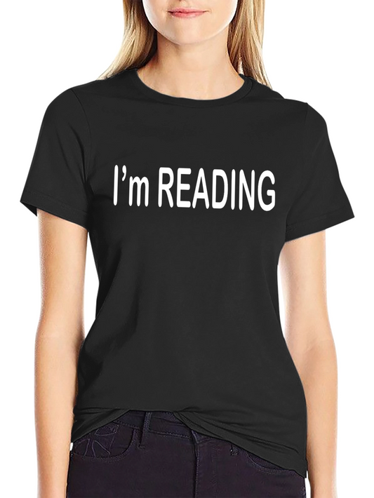 Im Reading Black Graphic T-Shirt - Book Lover Tee