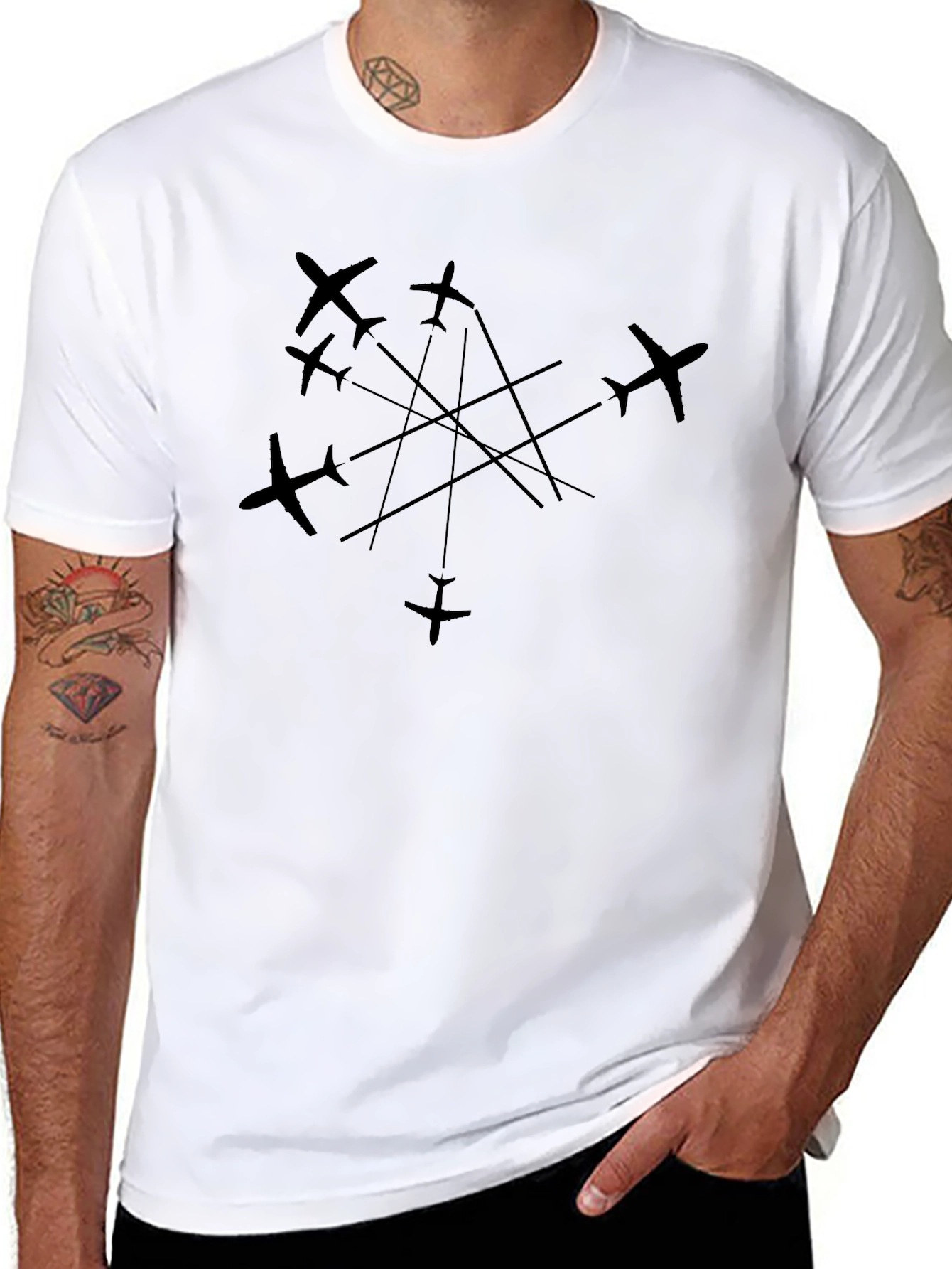 Aviation Formation Black T-Shirt