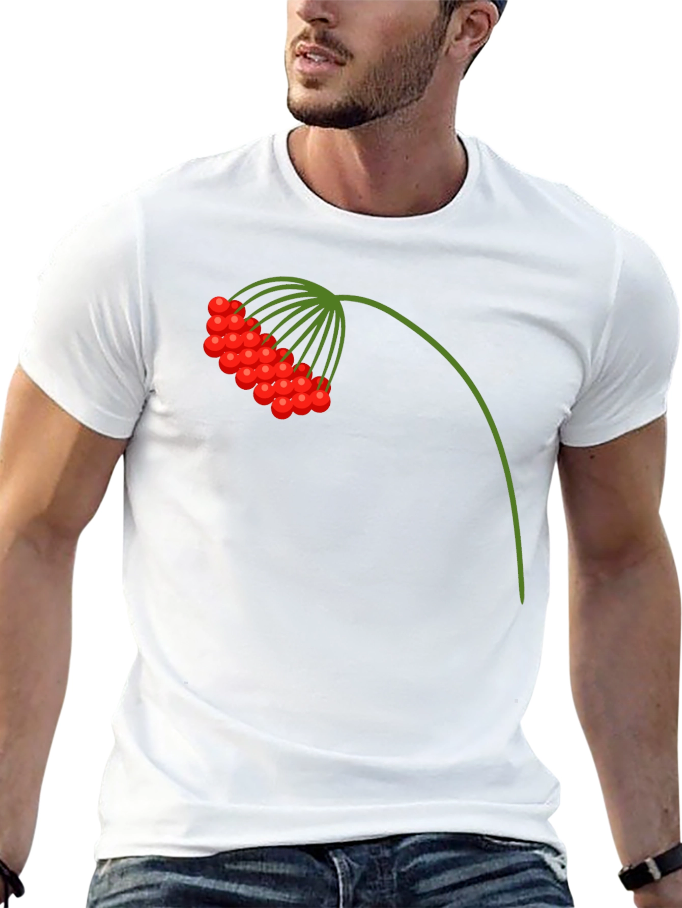 Viburnum Berry Graphic Tee - Casual Style