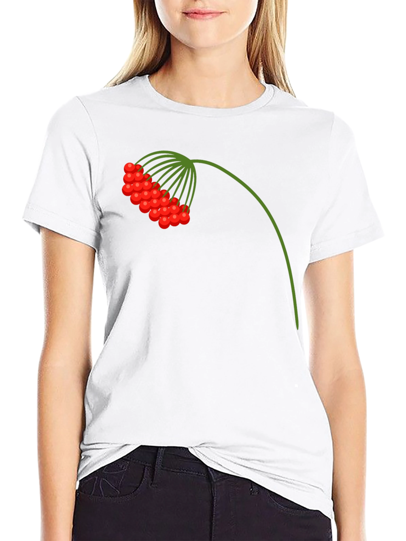 Viburnum Berry Graphic Tee - Casual Style
