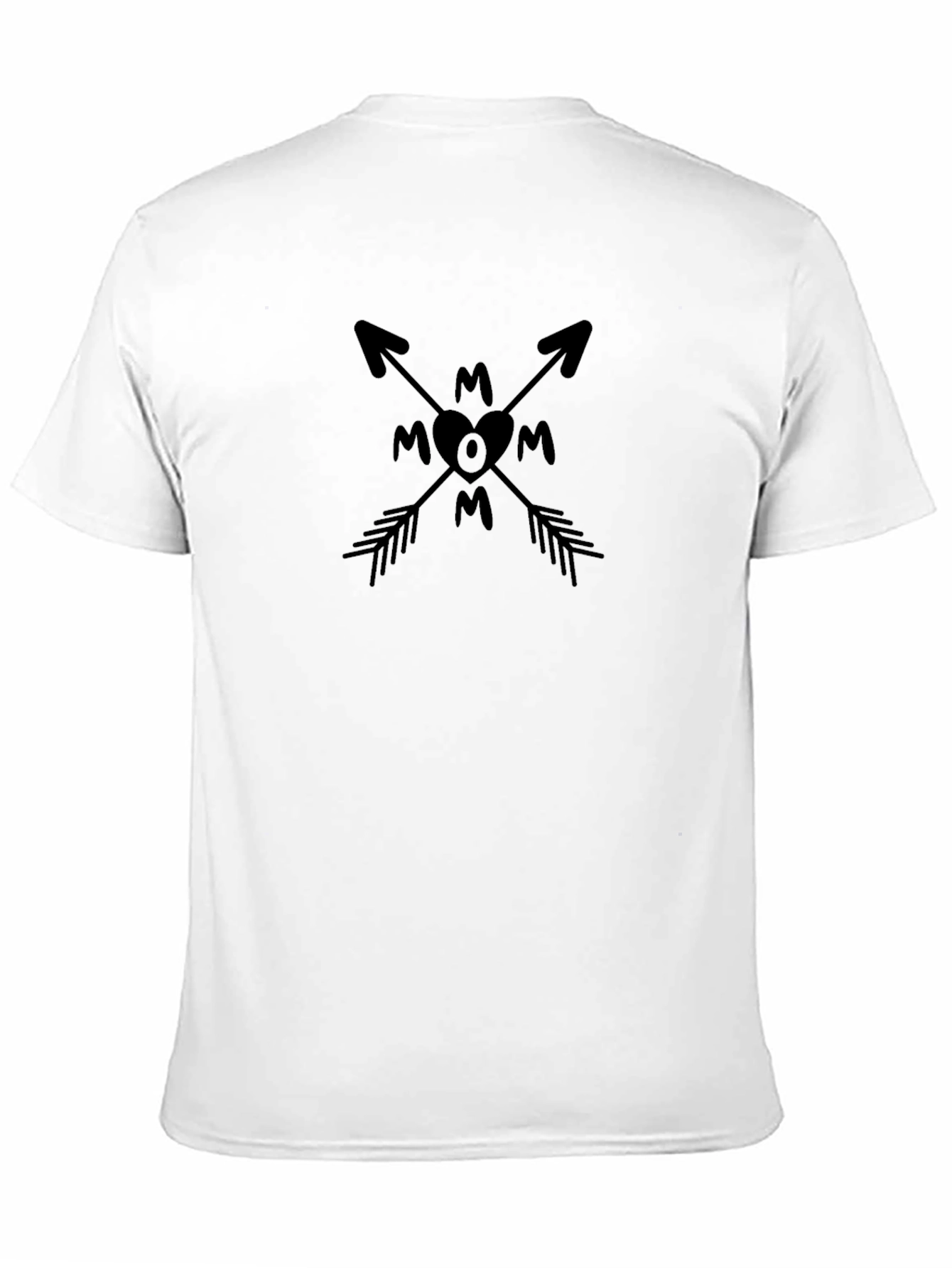 Mom Arrow Graphic Black T-Shirt