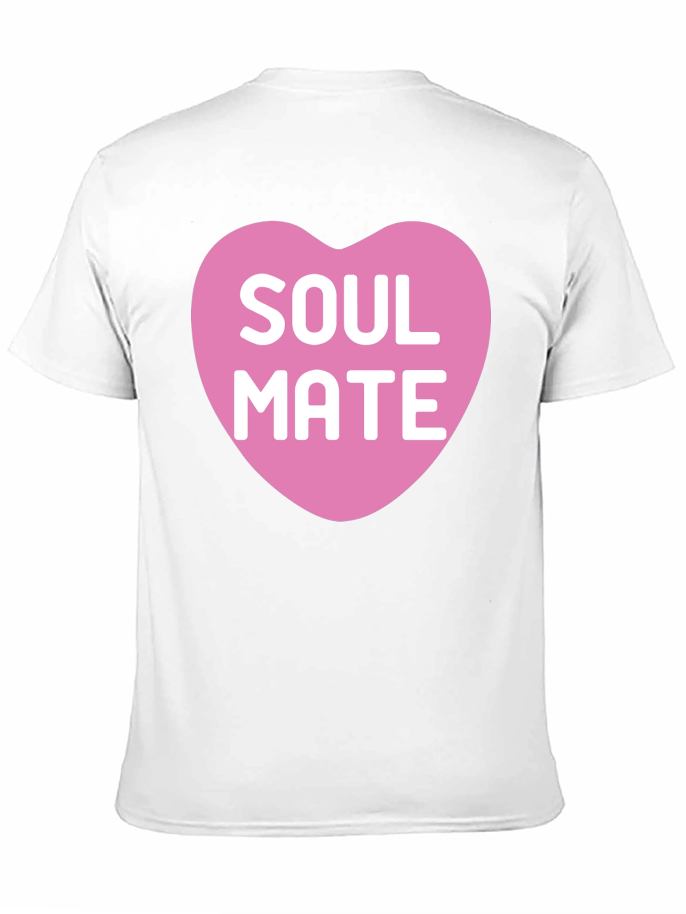 Soul Mate Heart Graphic Tee - Black Cotton T-Shirt