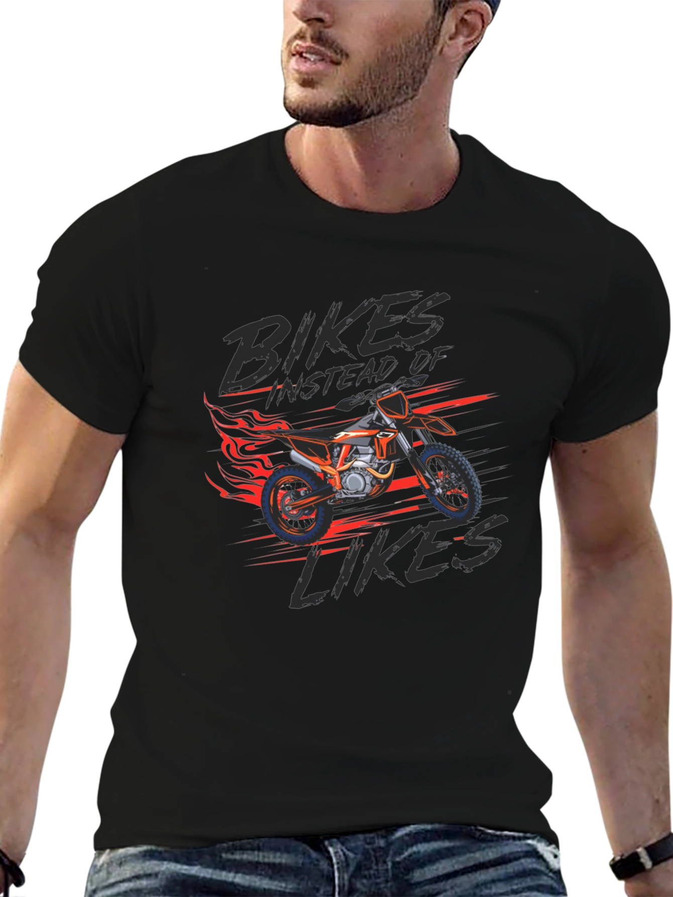 Bikes Instead of Likes Graphic Tee