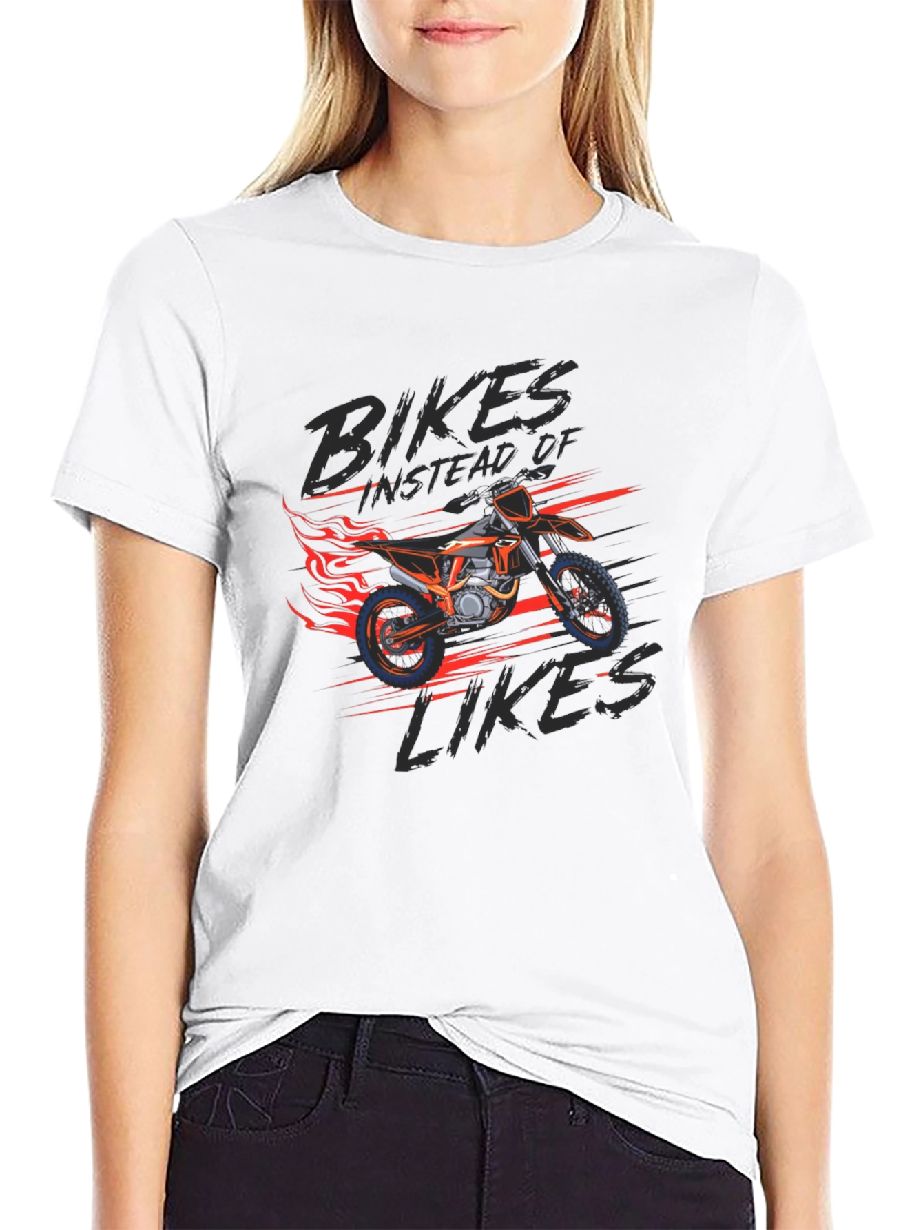 Bikes Instead of Likes Graphic Tee