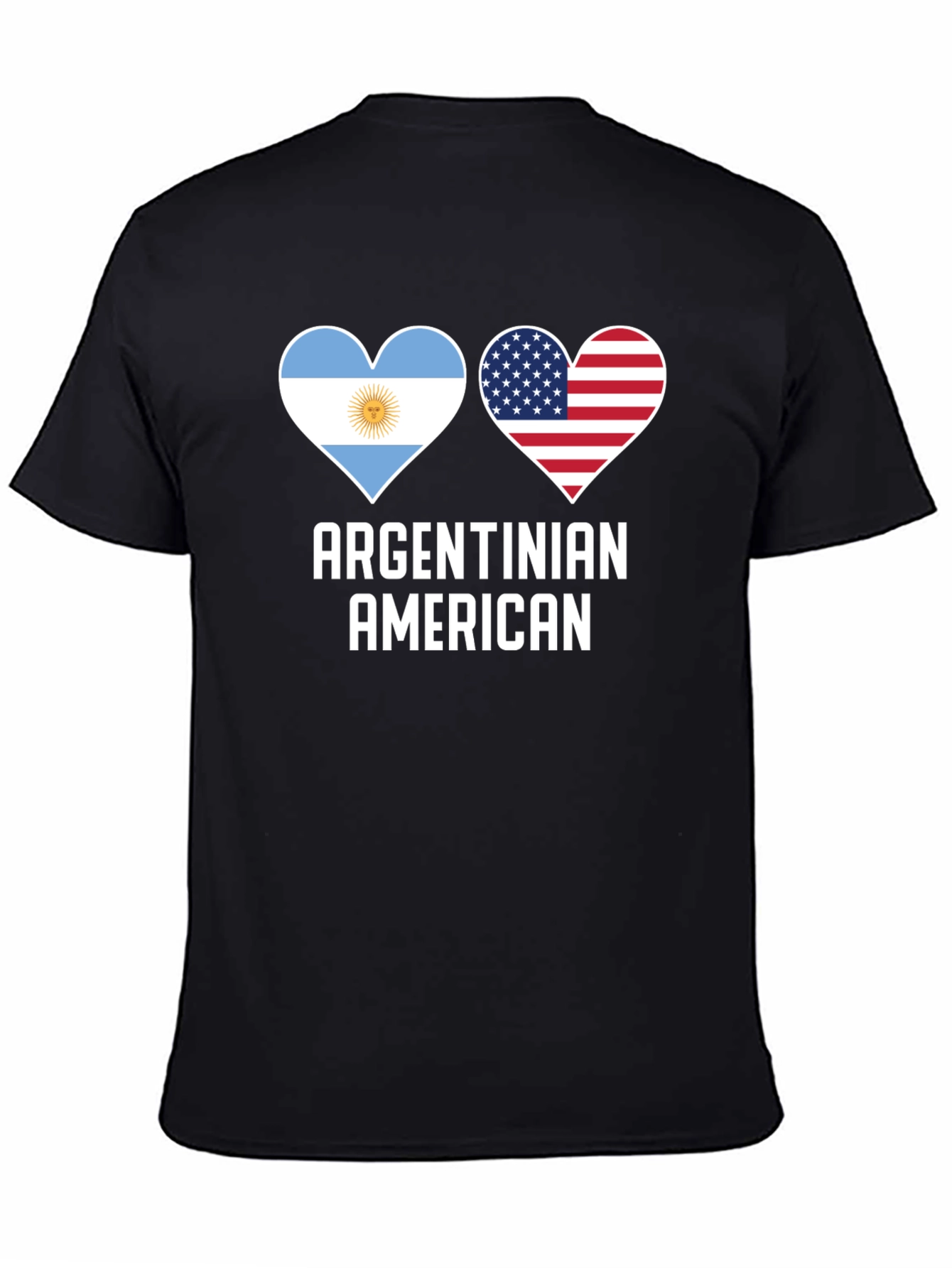 Argentinian American Heart Flag T-Shirt