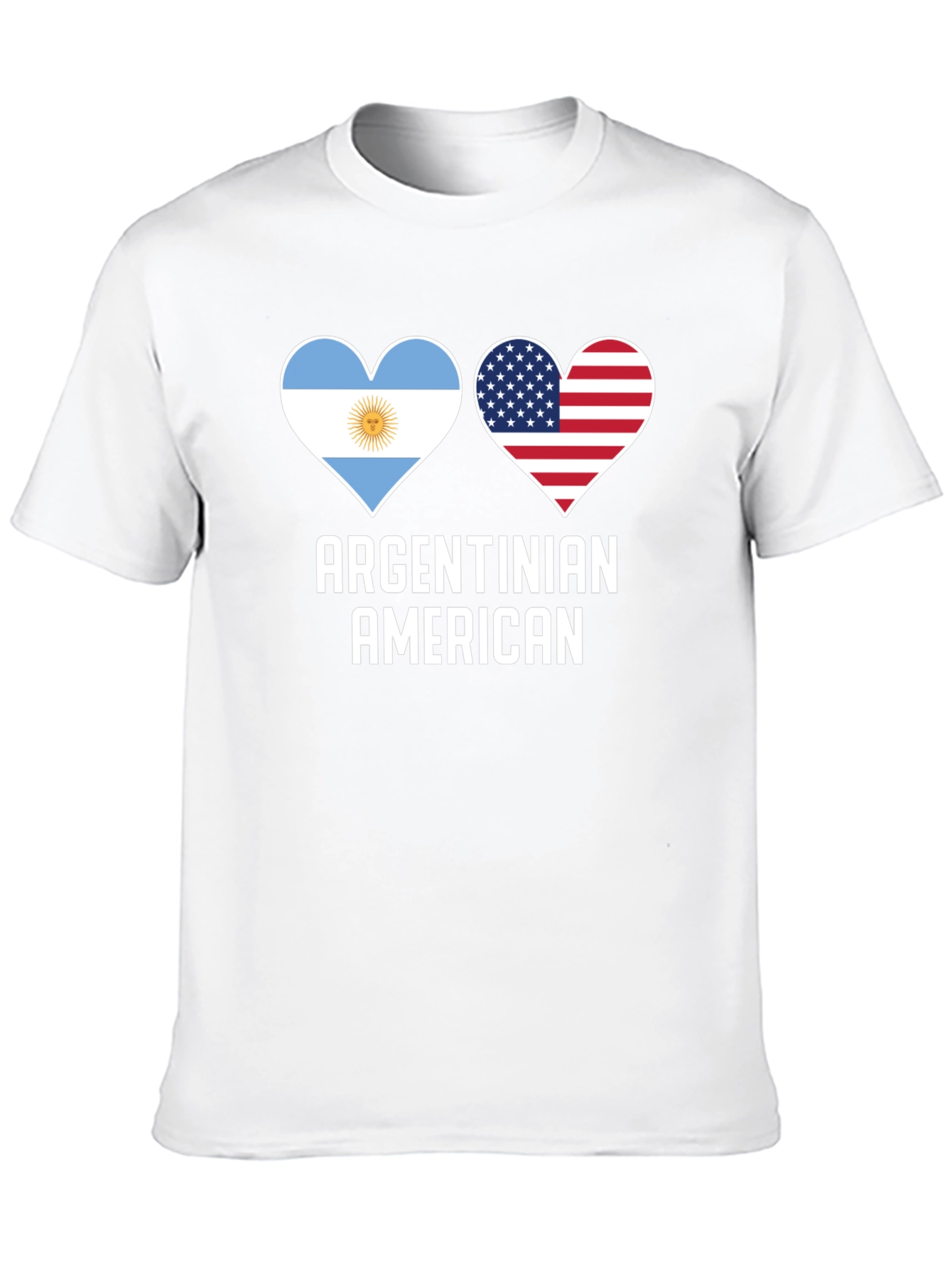 Argentinian American Heart Flag T-Shirt