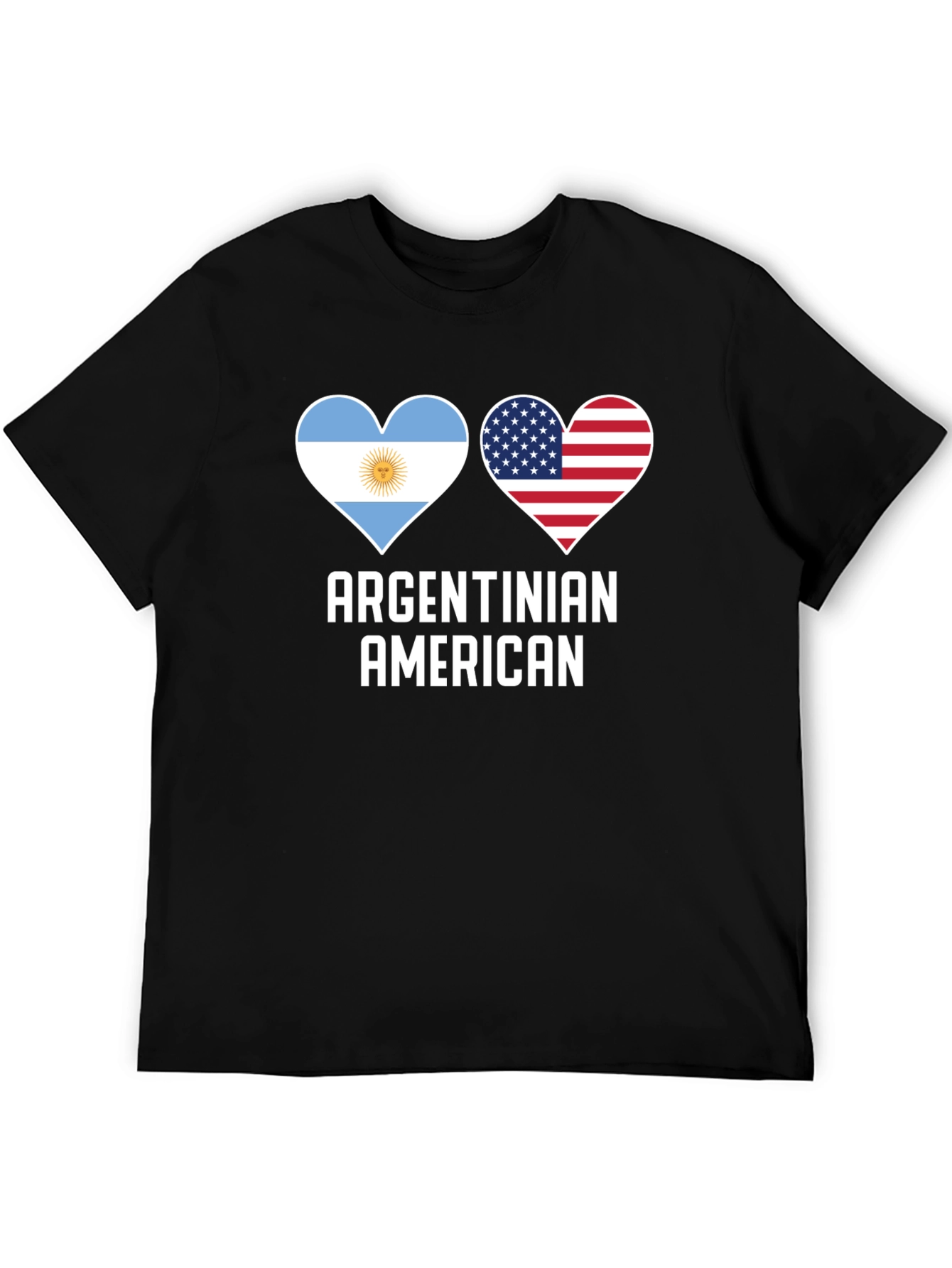Argentinian American Heart Flag T-Shirt