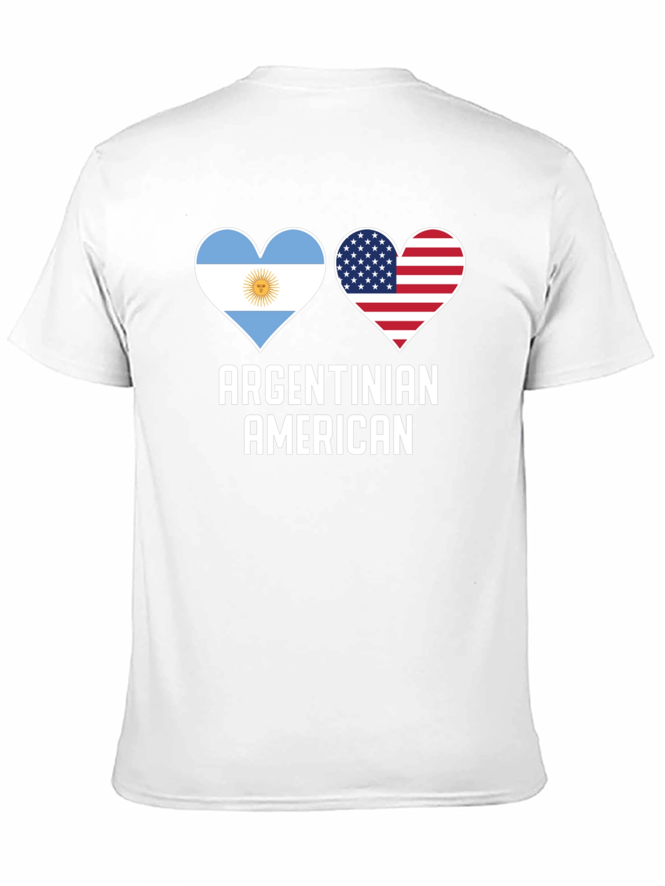 Argentinian American Heart Flag T-Shirt
