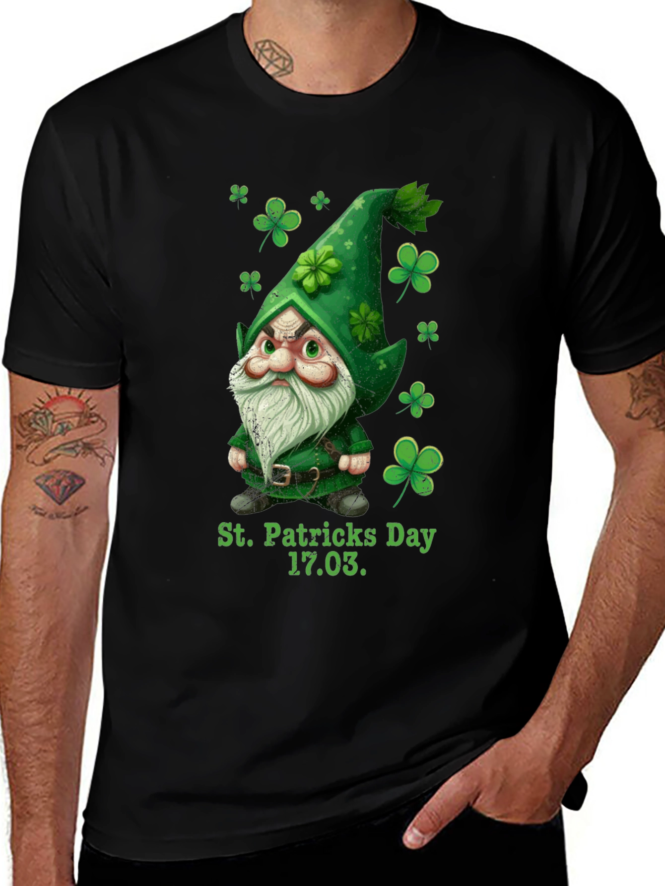 St. Patricks Day Gnome Graphic Tee