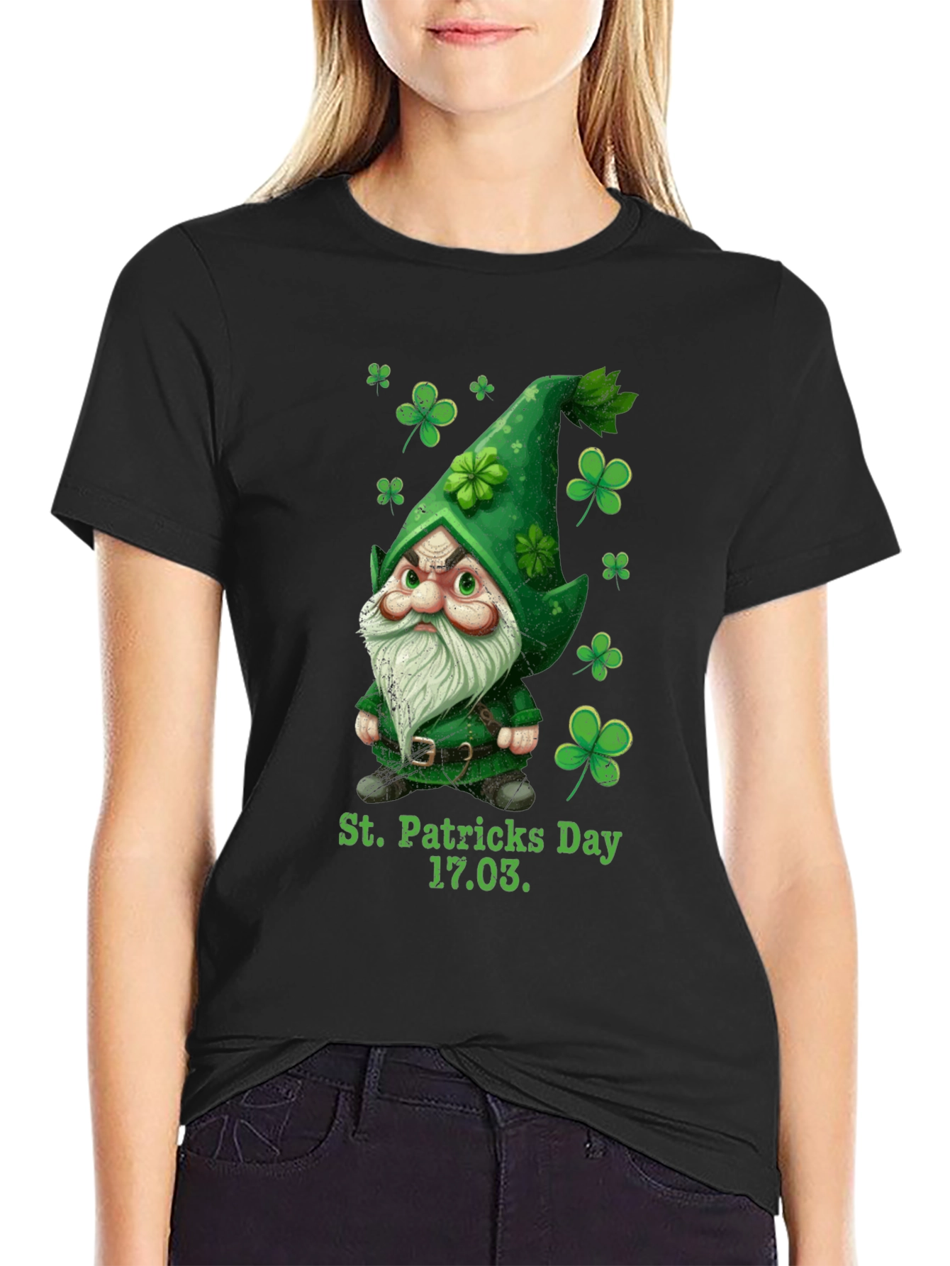 St. Patricks Day Gnome Graphic Tee