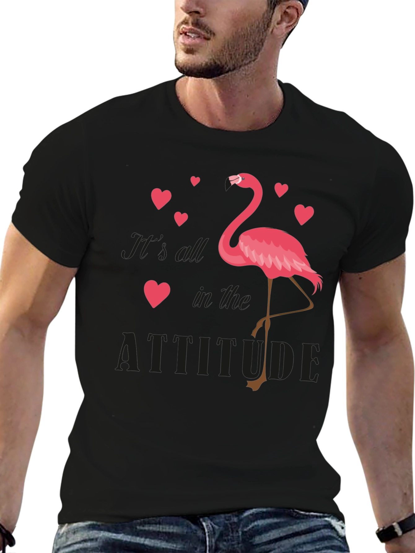 Flamingo Attitude Graphic Tee
