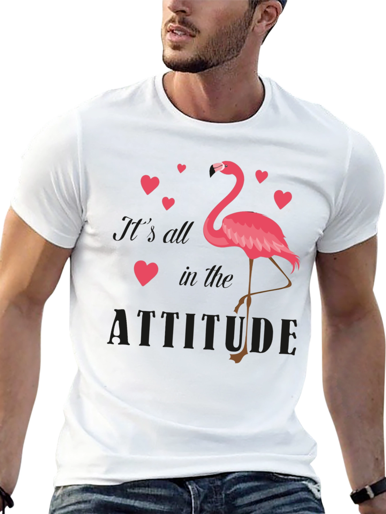 Flamingo Attitude Graphic Tee