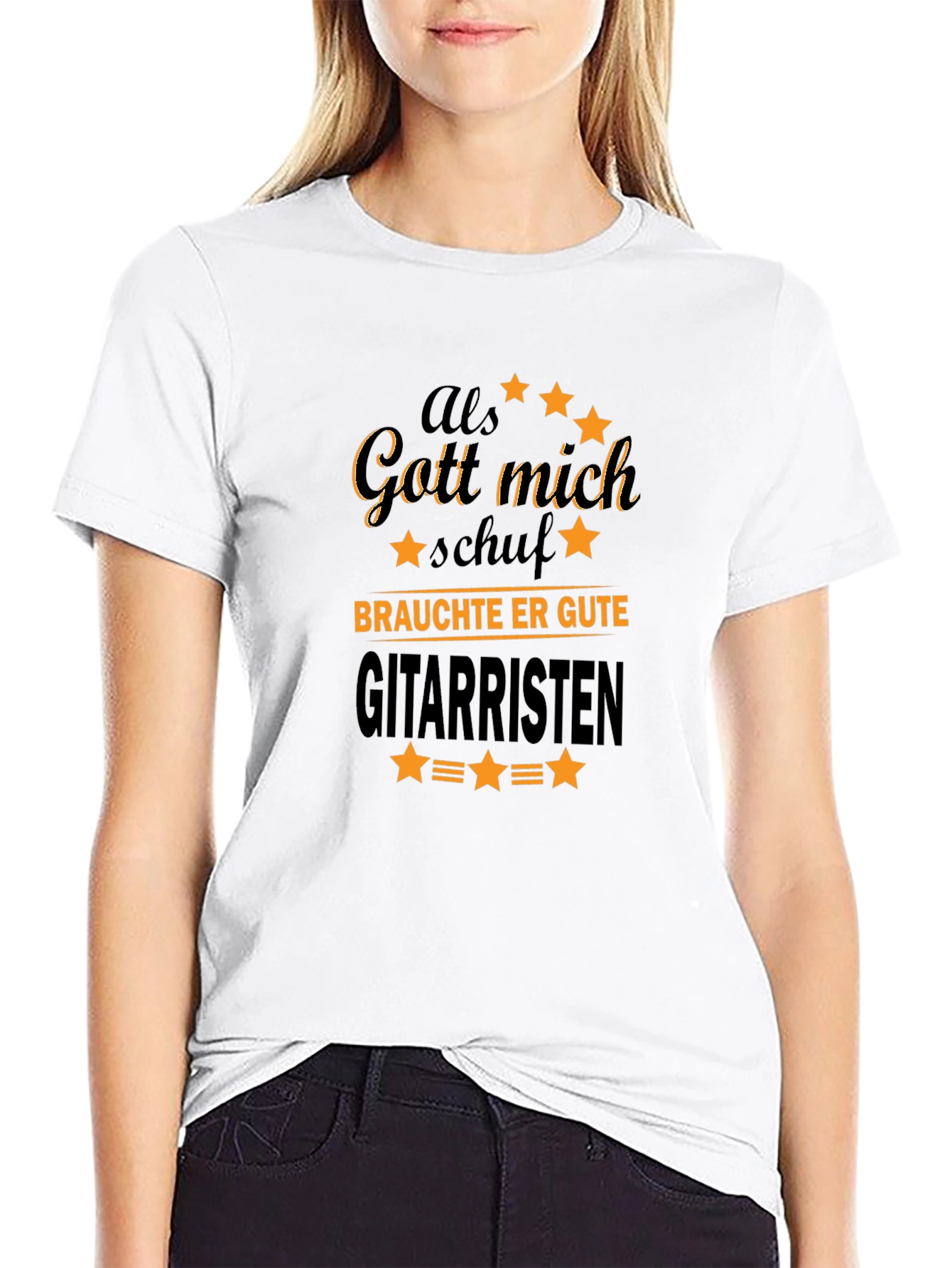 Als Gott Mich Schuf Guitar T-Shirt