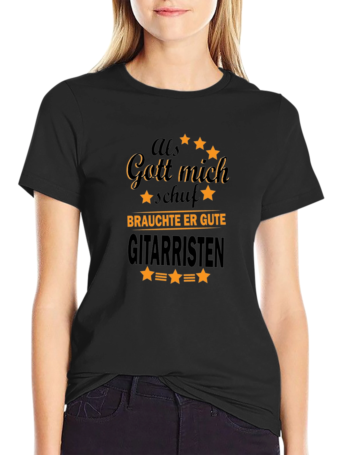 Als Gott Mich Schuf Guitar T-Shirt
