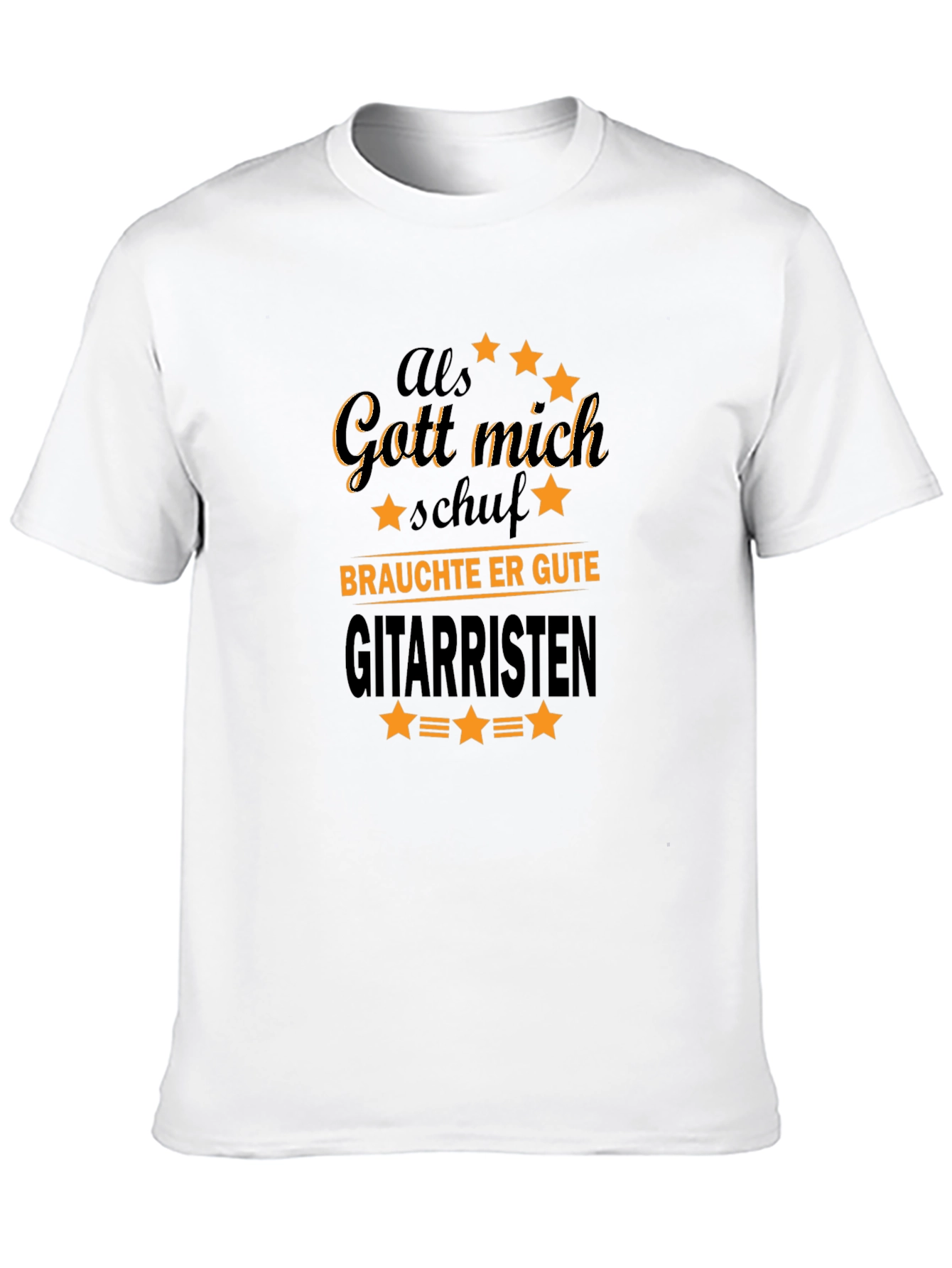Als Gott Mich Schuf Guitar T-Shirt