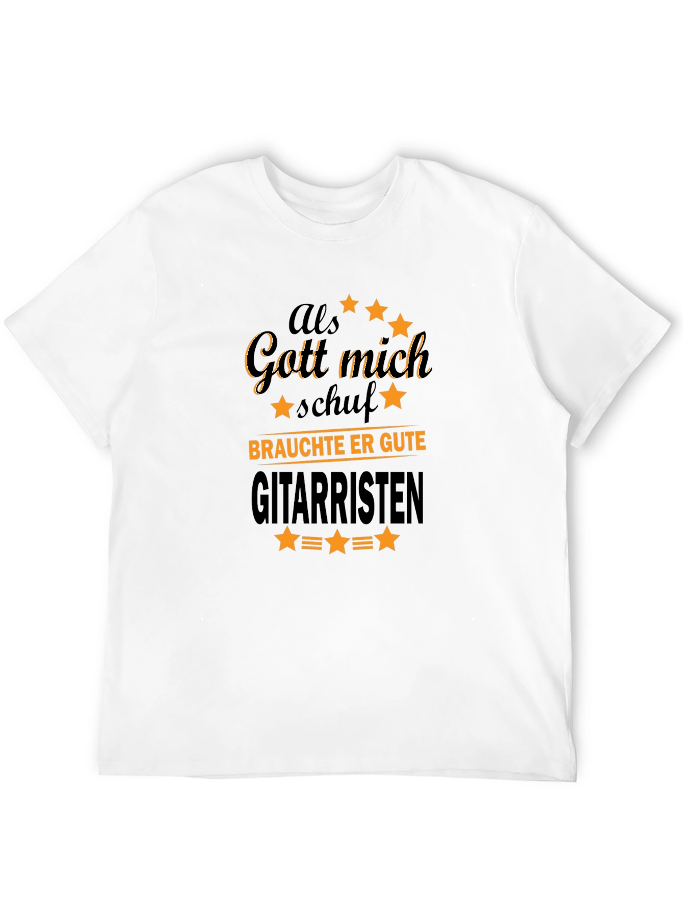 Als Gott Mich Schuf Guitar T-Shirt