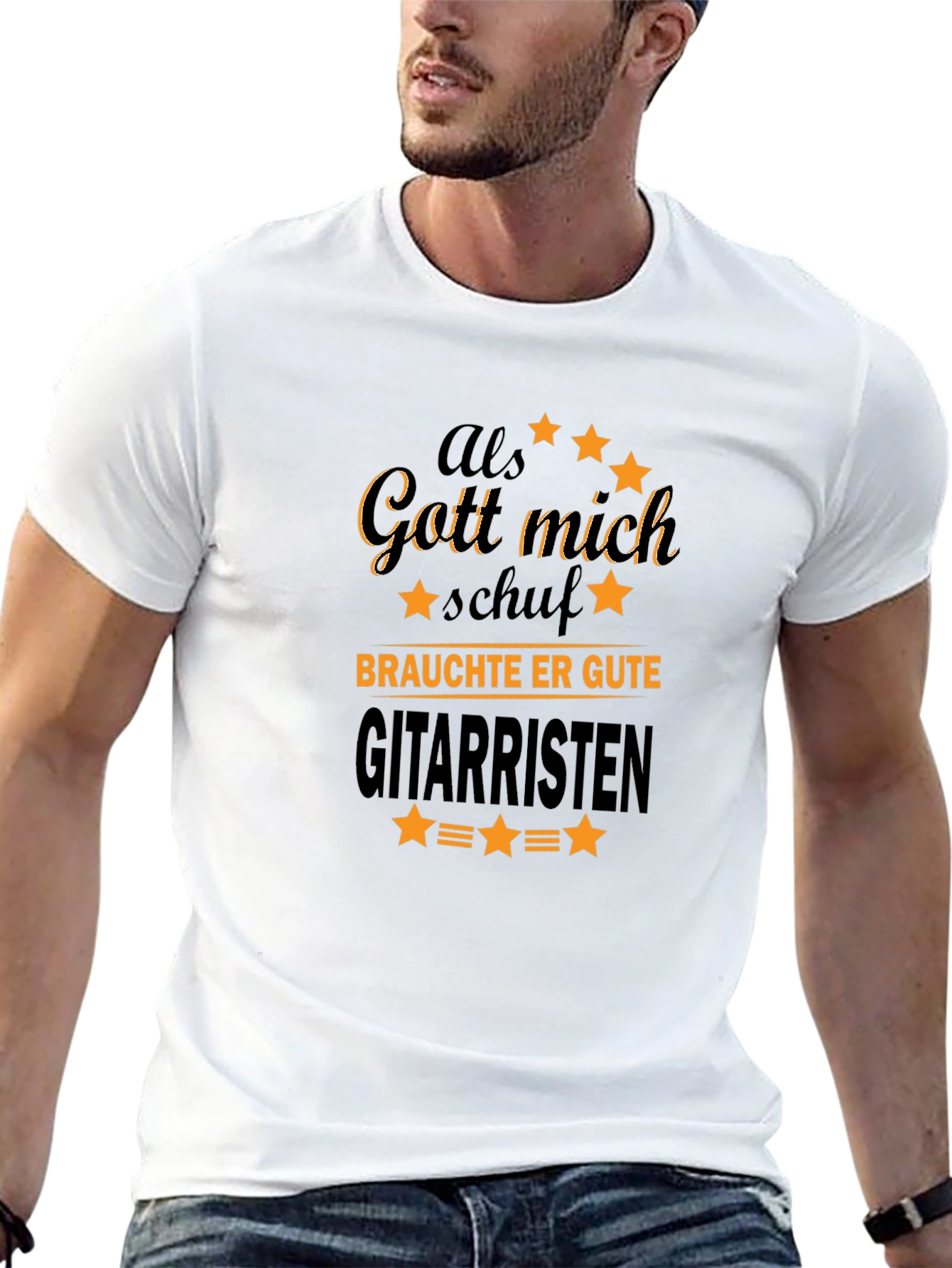 Als Gott Mich Schuf Guitar T-Shirt