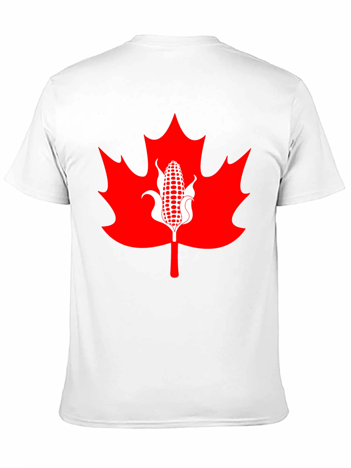 Canadian Corn Maple Leaf Graphic Tee