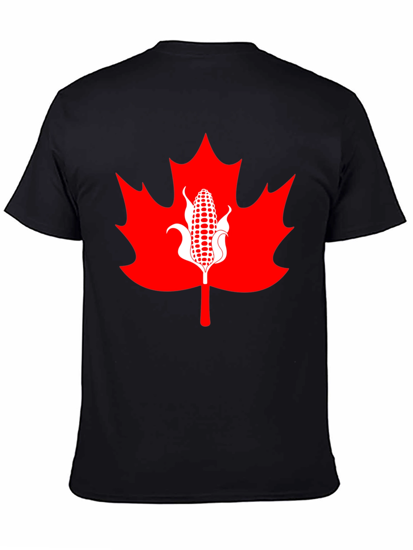 Canadian Corn Maple Leaf Graphic Tee