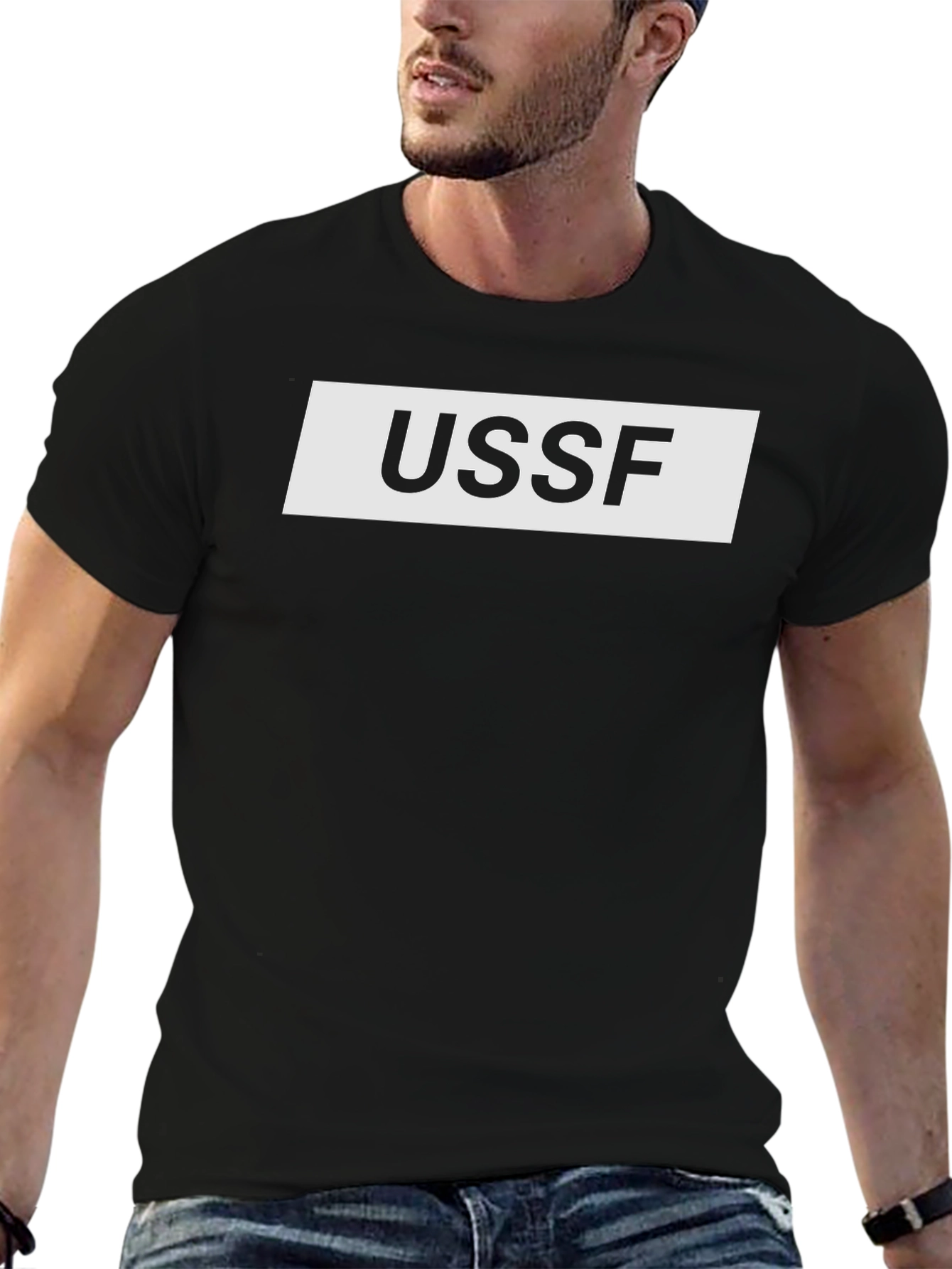 USSF Graphic Tee - Black Cotton Blend