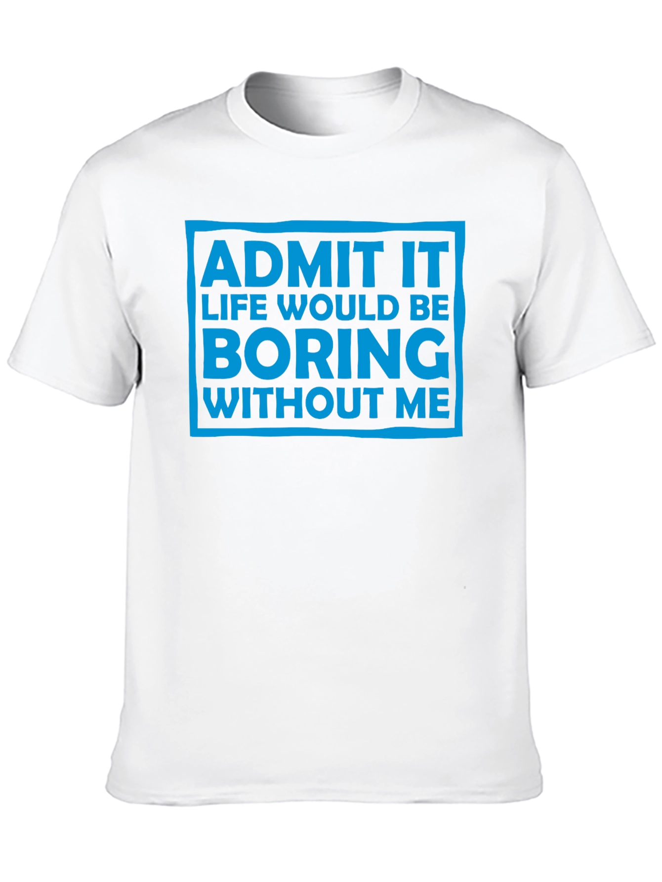 Funny Admit It Graphic Tee - Black