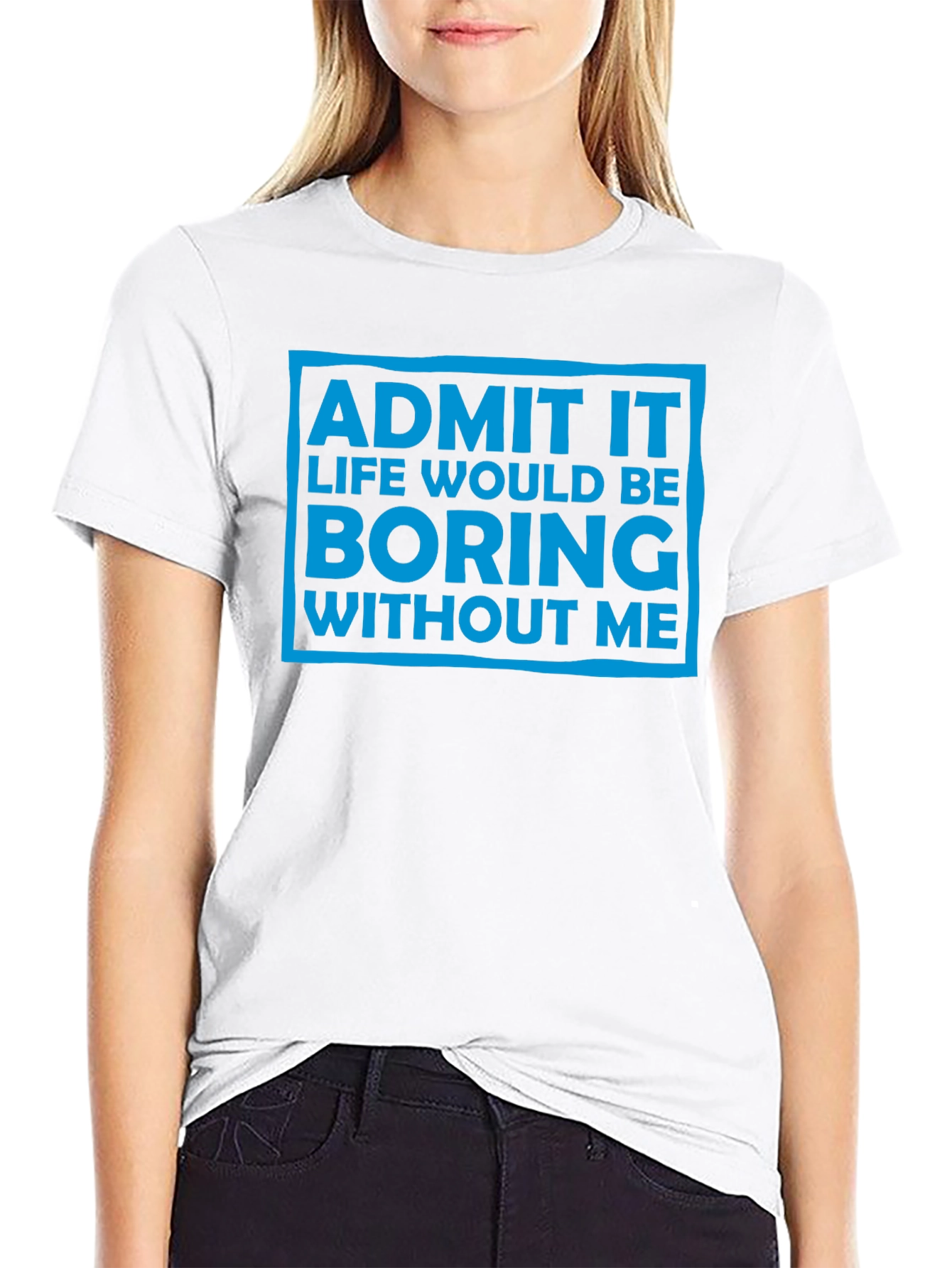 Funny Admit It Graphic Tee - Black